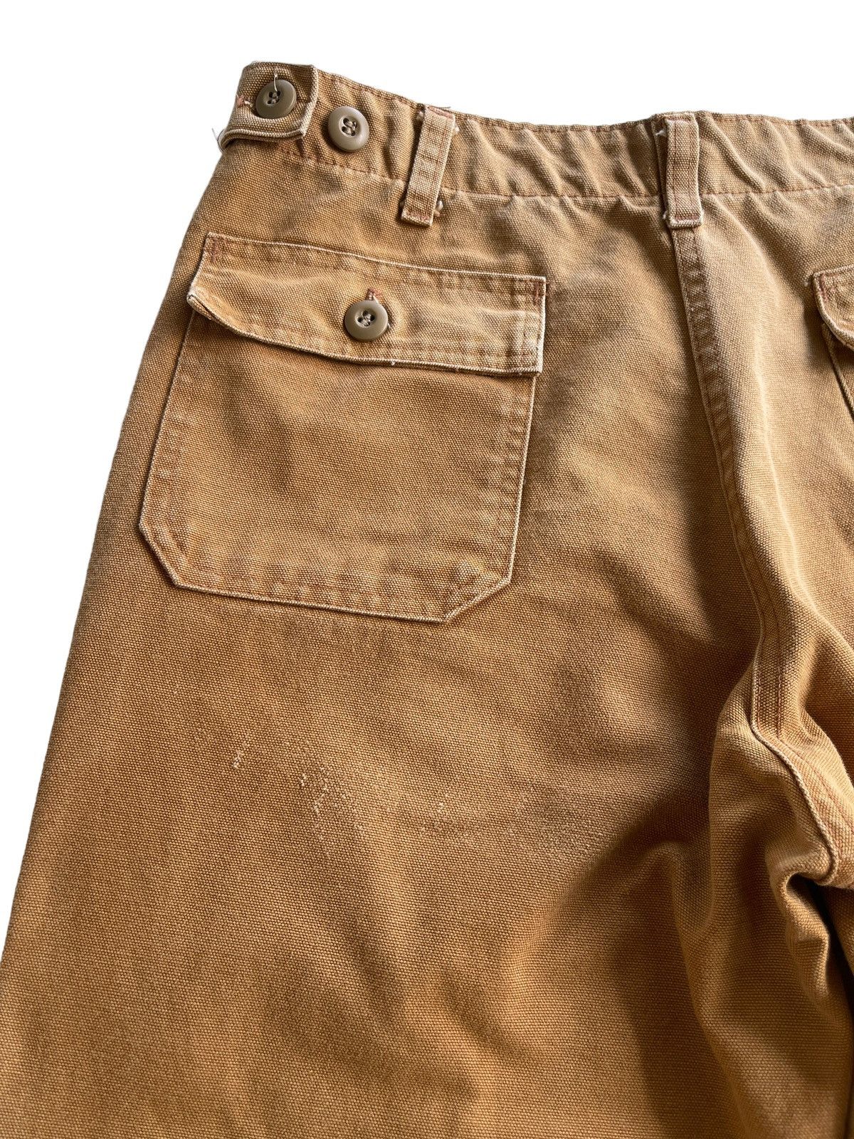 The Workers Club Gung Ho Camp Trousers Baker Pants (Faded Duck Brown) Size US 32 / EU 48 - 8 Thumbnail