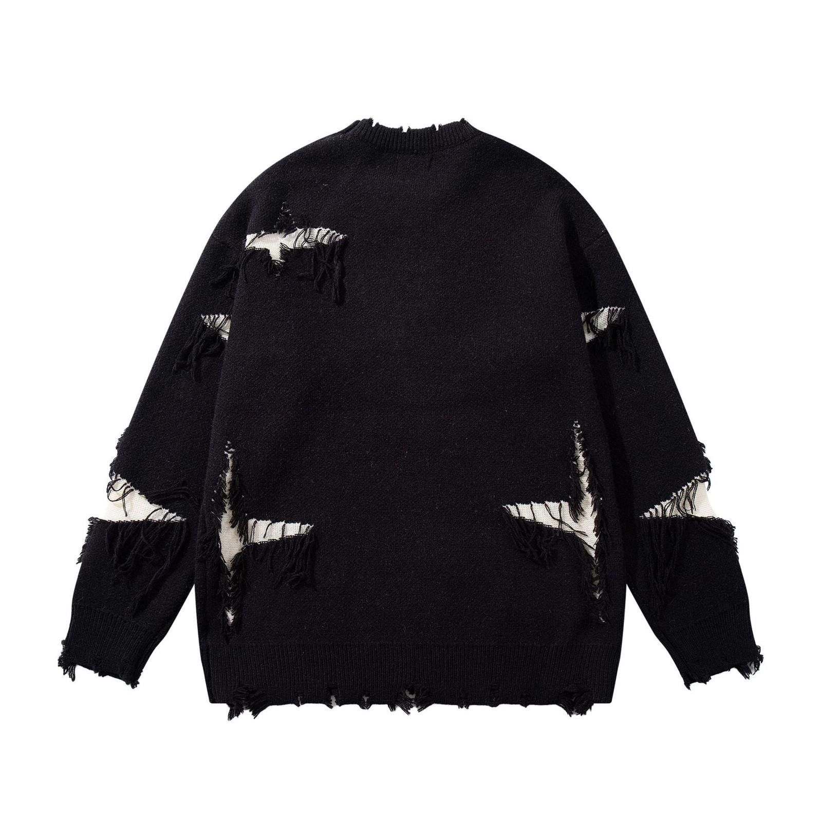 Vintage Thickened Skull Destroyed Knit Sweater Size US M / EU 48-50 / 2 - 2 Thumbnail