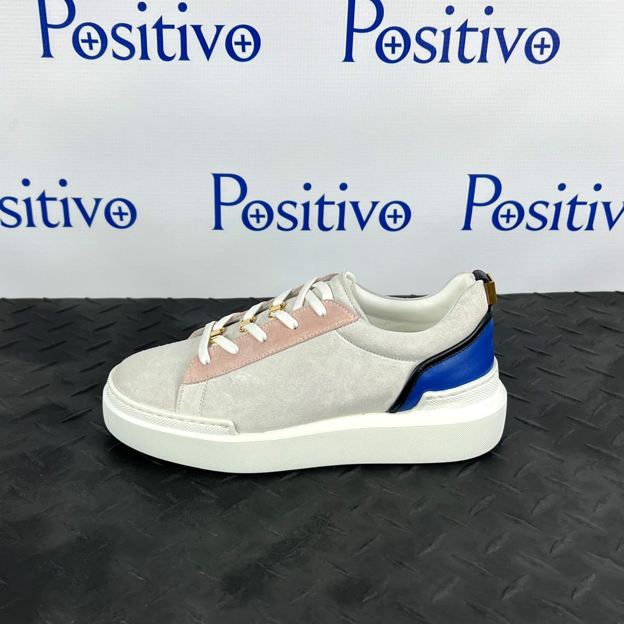 Buscemi Ninna White Trio Leather Sneakers US 7 EU 37