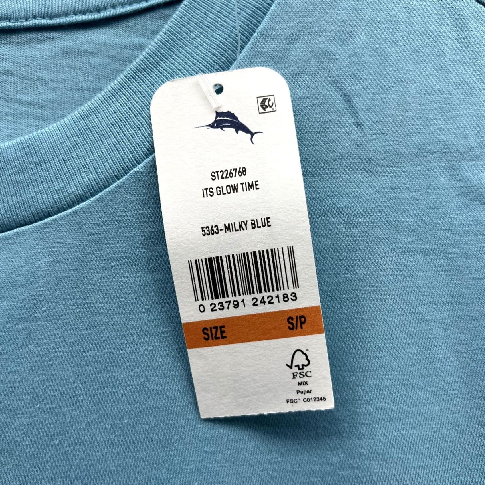Tommy Bahama Tommy Bahama Shirt Mens Small Blue Its Glow Time Marlin Logo Graphic Tee Casual Size US S / EU 44-46 / 1 - 2 Thumbnail