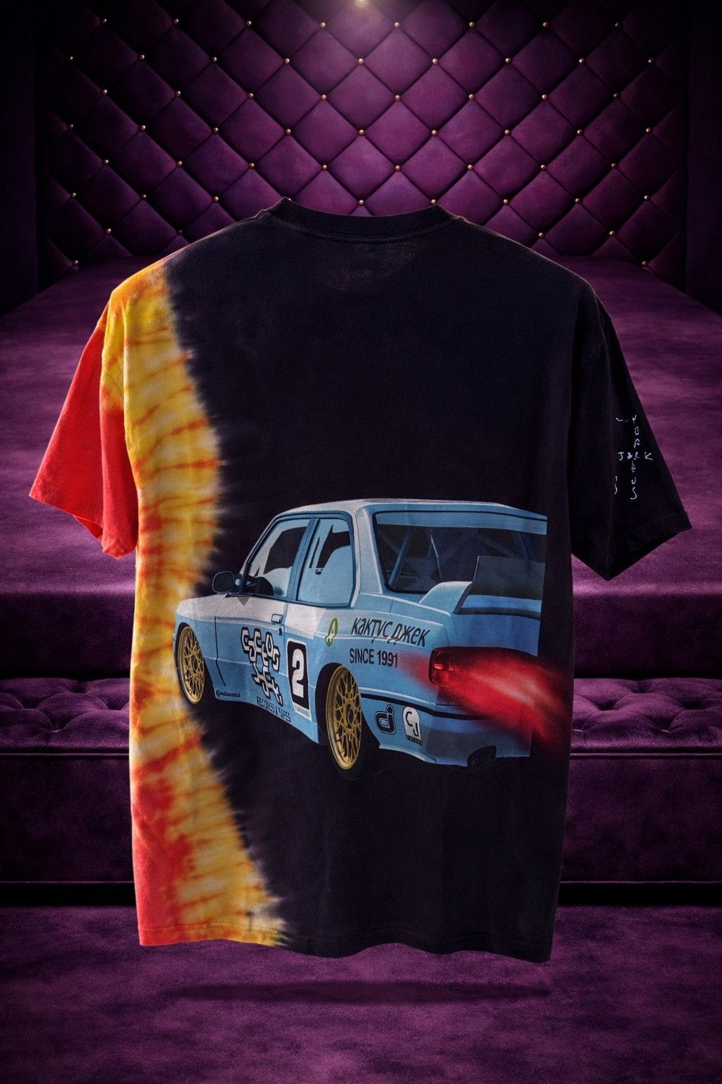 Travis Scott TRAVIS SCOTT TIEDYE CACTUS JACK HOT WHEELS BMW M3 LONGSLEEVE Size US L / EU 52-54 / 3 - 2 Thumbnail