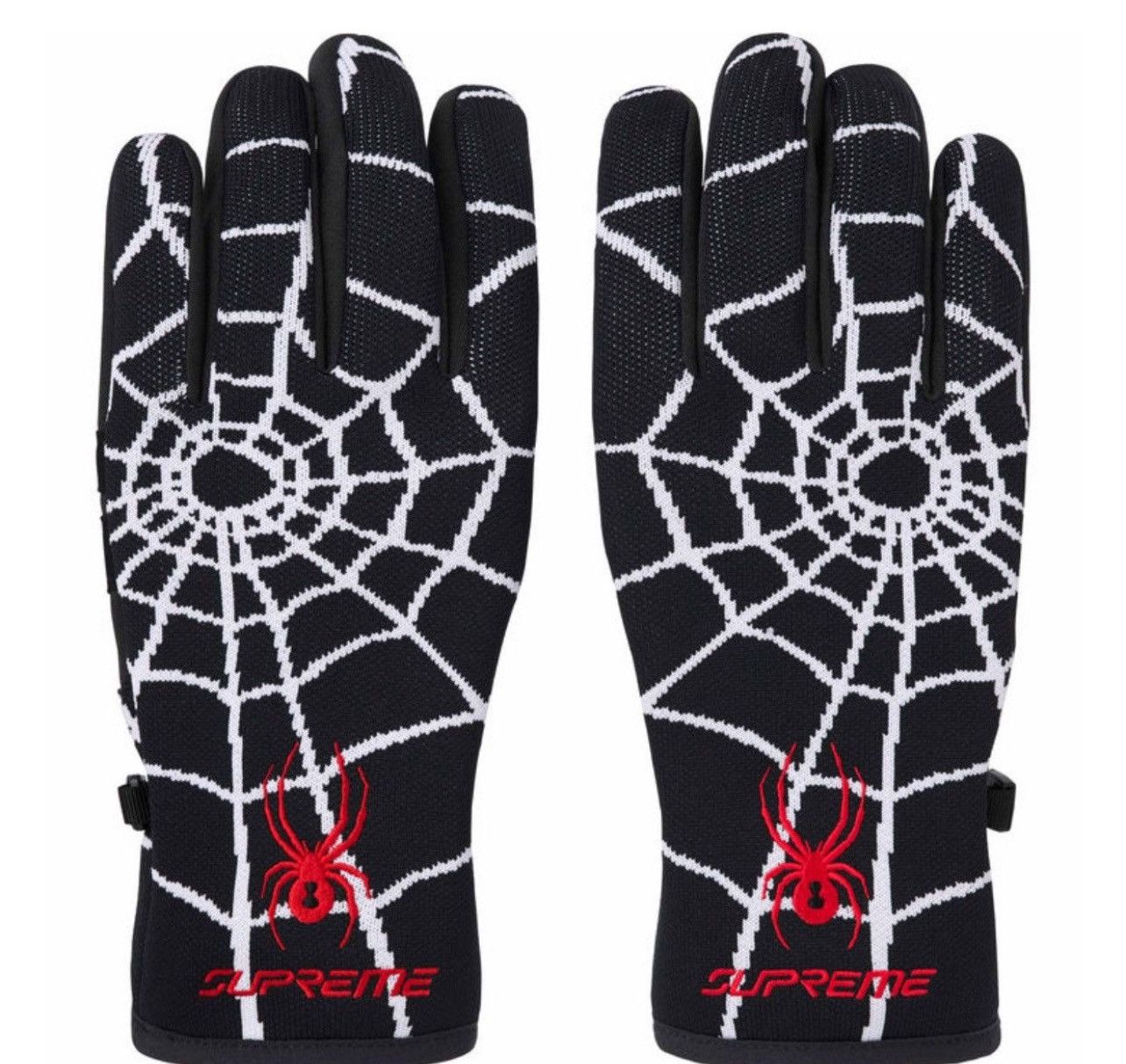 Spyder × Supreme Supreme X Spyder FW24 Gloves in ‘Black’, Size Medium Size ONE SIZE - 2 Thumbnail
