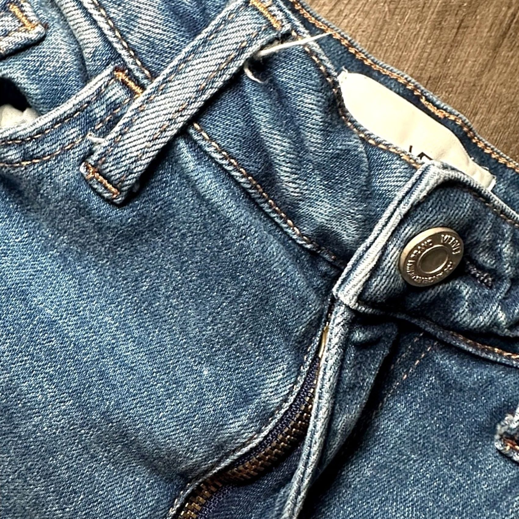 Vintage VERVET BY FLYING MONKEY Vervet Blue Fading Whiskering High Rise Skinny Jeans 27 Ladies Womens Jeans 27 Blue Skinny Vintage 90s Style Size 27" / US 4 / IT 40 - 6 Thumbnail