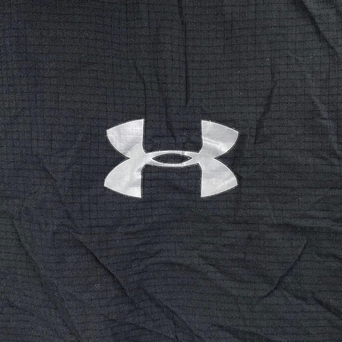 Under Armour Vtg UNDER ARMOUR LOOSE Black Minimalist Jacket Windbreaker Size US L / EU 52-54 / 3 - 4 Thumbnail