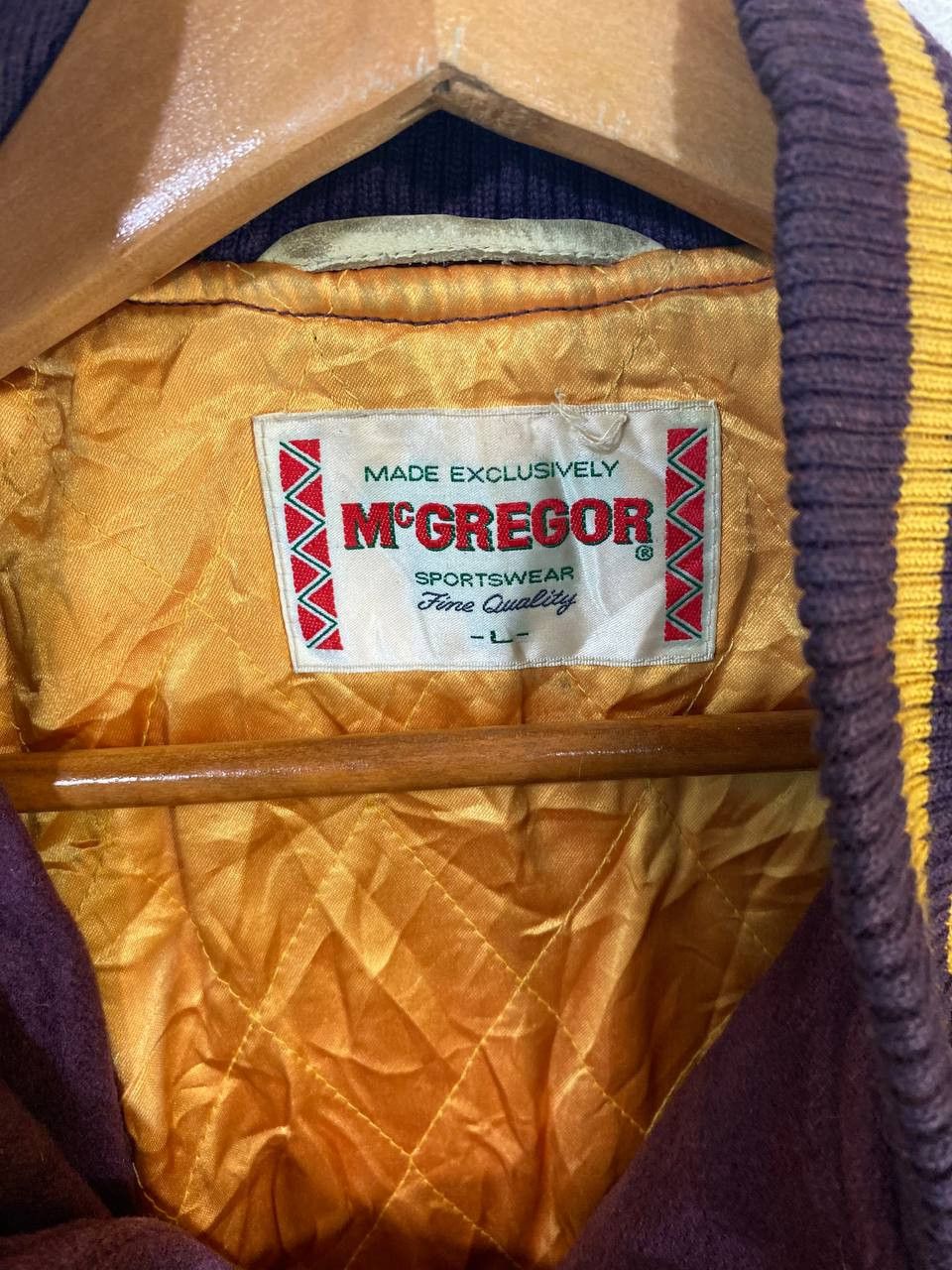 McGregor vintage mc gregor varsity jacket leather sleeves nice design Size US L / EU 52-54 / 3 - 7 Thumbnail