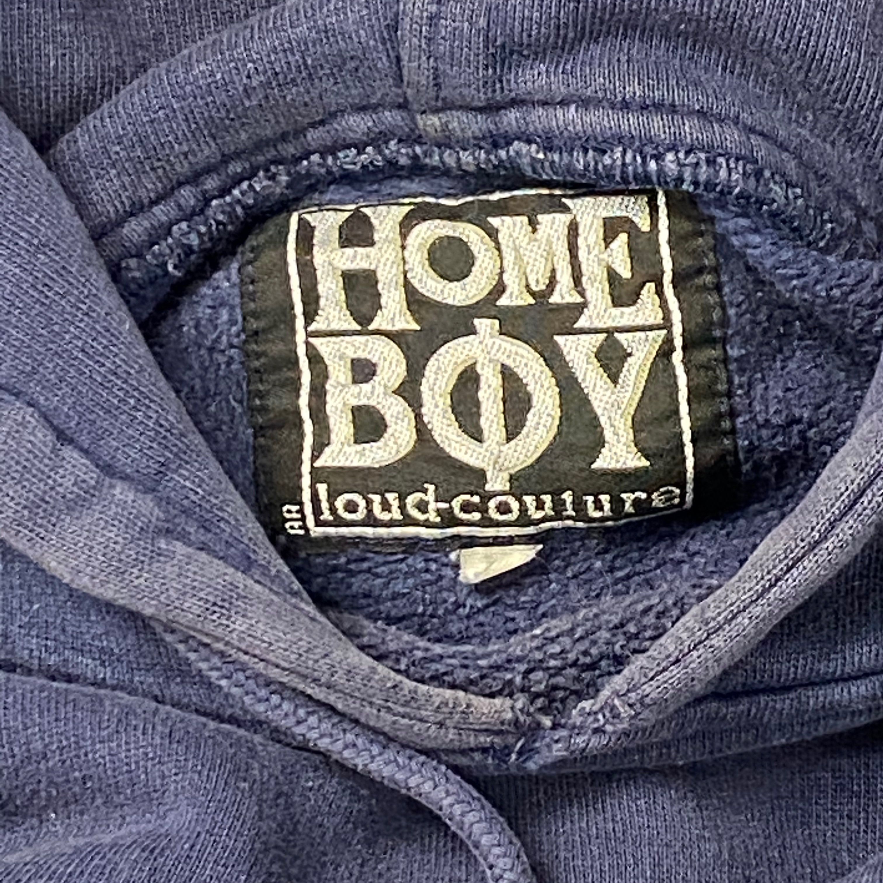 HOMME BOY CO. 90s HOMEBOY ARCHIVE FADED & DISTRESSED RARE HOODIE - № 1121 Size US L / EU 52-54 / 3 - 5 Thumbnail