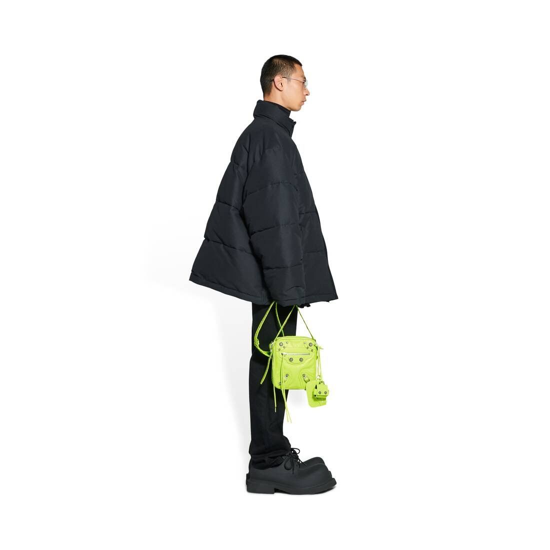Balenciaga o1tr1nto0525 Size: OS / Le Cagole Men Crossbody Bag in Green Size ONE SIZE - 3 Thumbnail