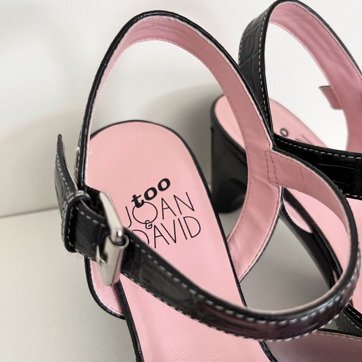 Other Y2k too Joan & David leather stitched heeled sandals Size US 6 / IT 36 - 5 Thumbnail