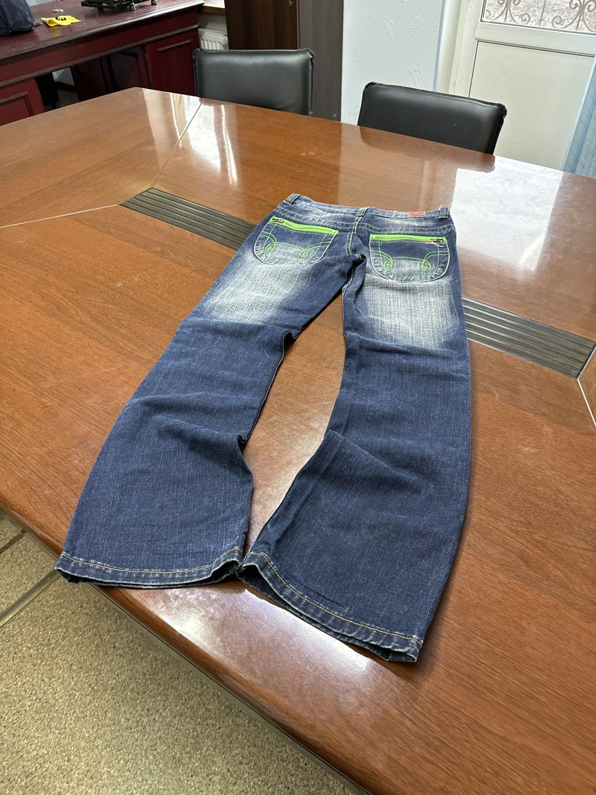 Japanese Brand × Junya Watanabe × Vintage Vintage Washed Flare Stone Cotton Junya Watanabe Style Pants Size US 30 / EU 46 - 2 Thumbnail