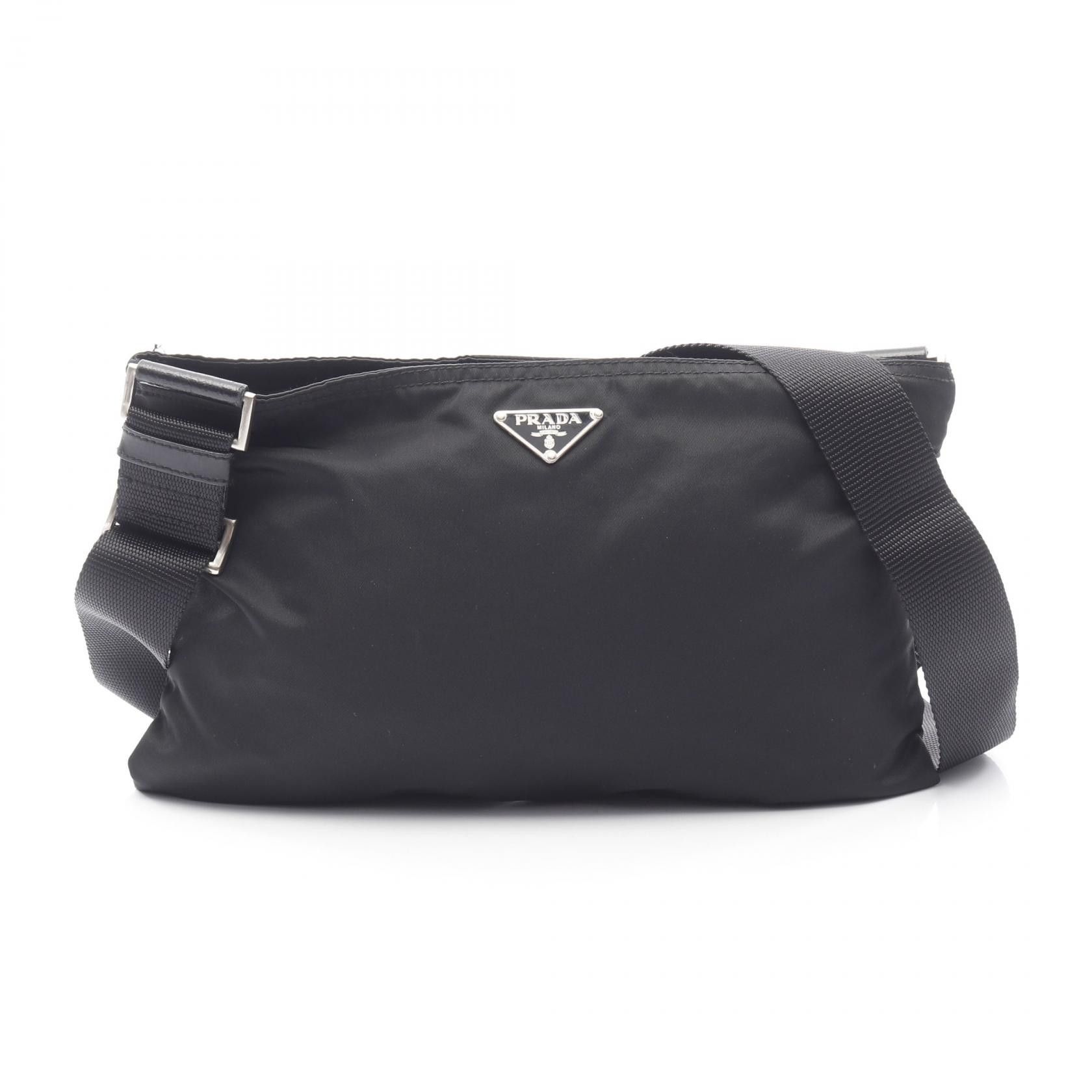 Prada Prada Prada Re-Nylon Nylon Leather Shoulder Bag Leather Shoulder Bag Size ONE SIZE - 1 Thumbnail