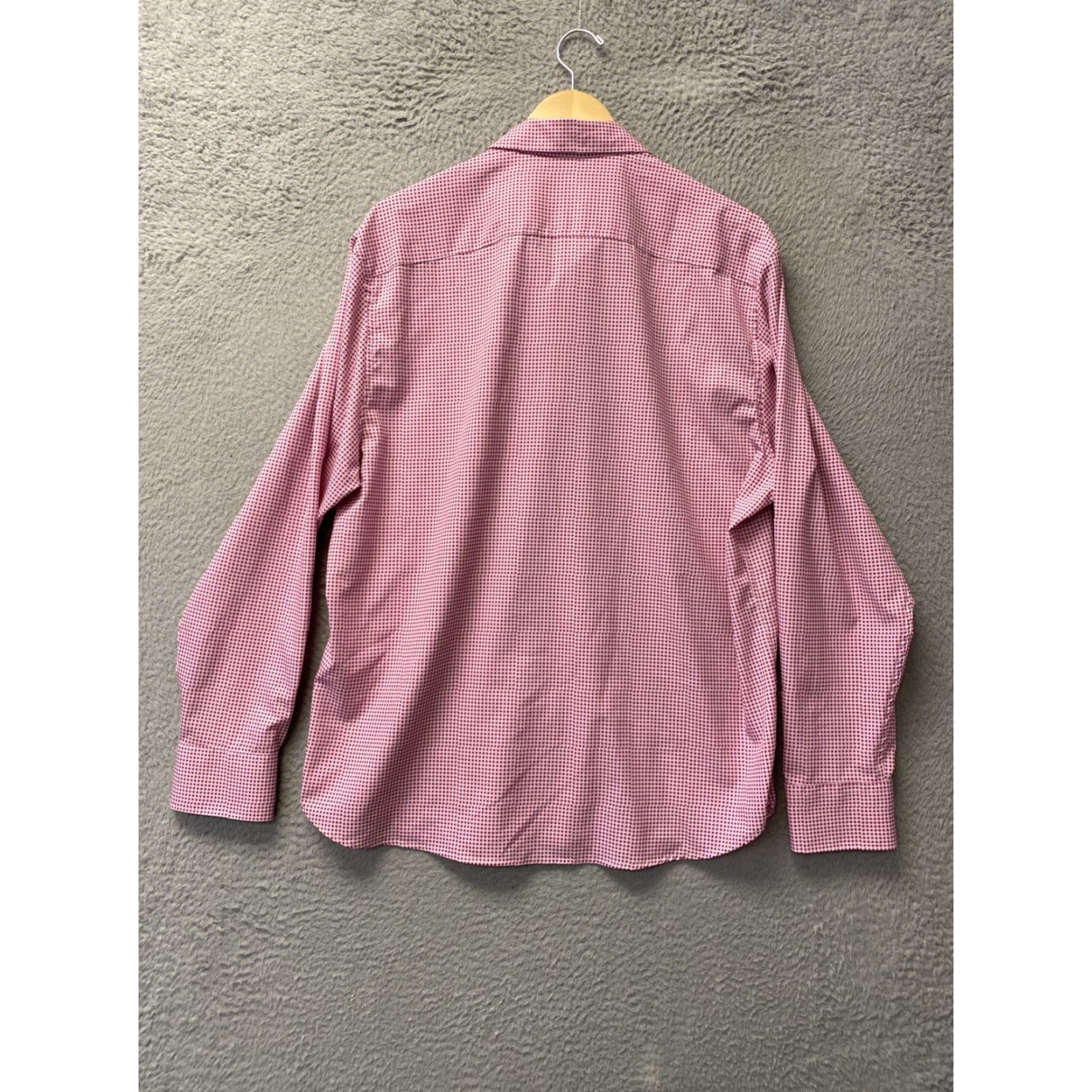 Pinko ConStruct Button-Up Shirt Mens XL Pink Slim Fit 4 Way Stretch Geometric Pattern Size US XL / EU 56 / 4 - 7 Thumbnail