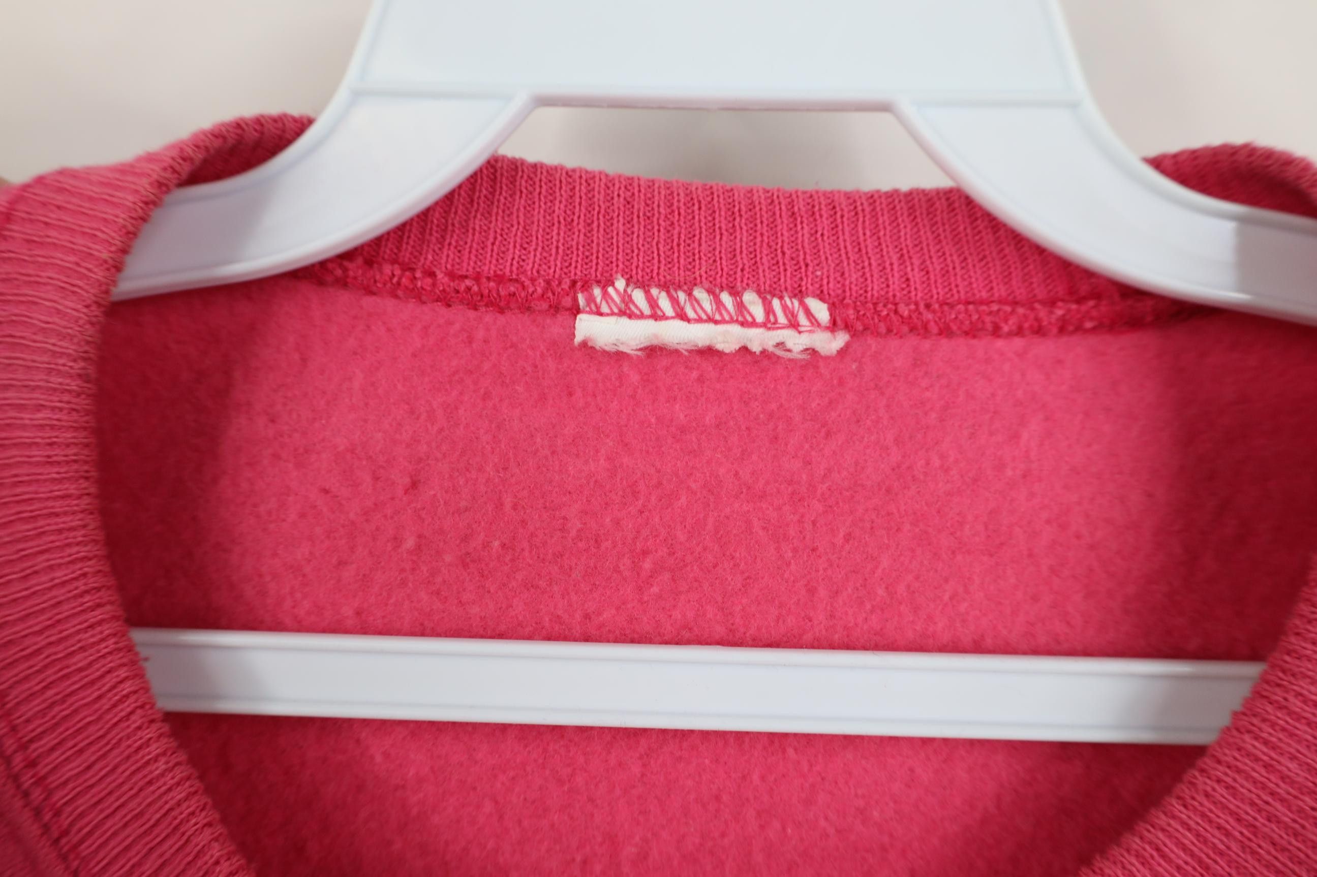 Vintage Vintage 90s Streetwear Blank Crewneck Sweatshirt Pink Size L / US 10 / IT 46 - 6 Thumbnail