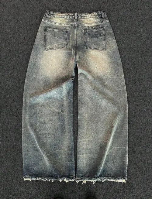 Vintage Distressed Denim Jeans Y2k Size US 32 / EU 48 - 4 Thumbnail
