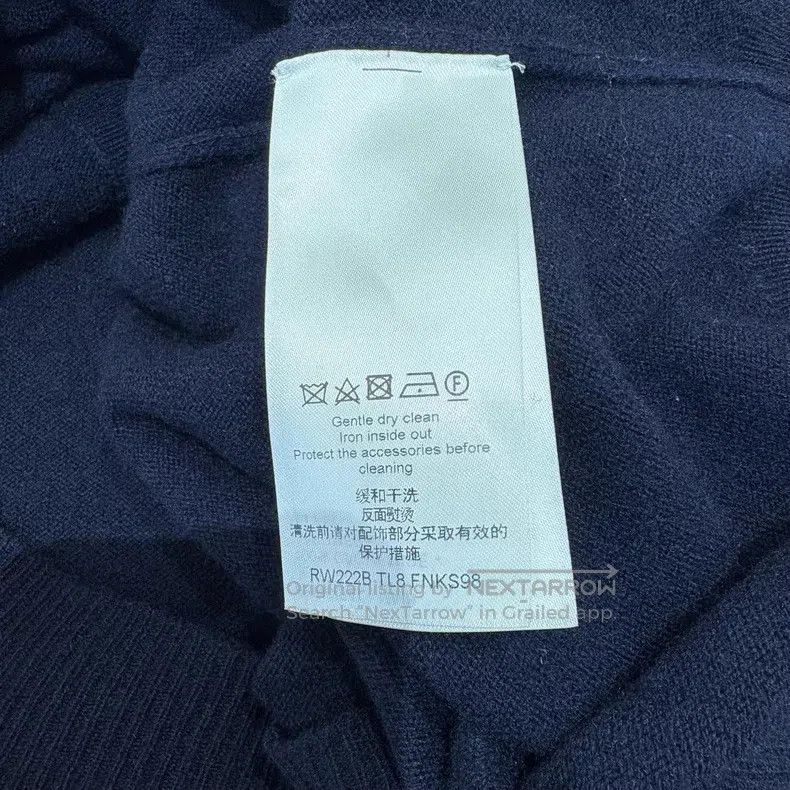 Louis Vuitton Dark Blue V-Neck Sweater