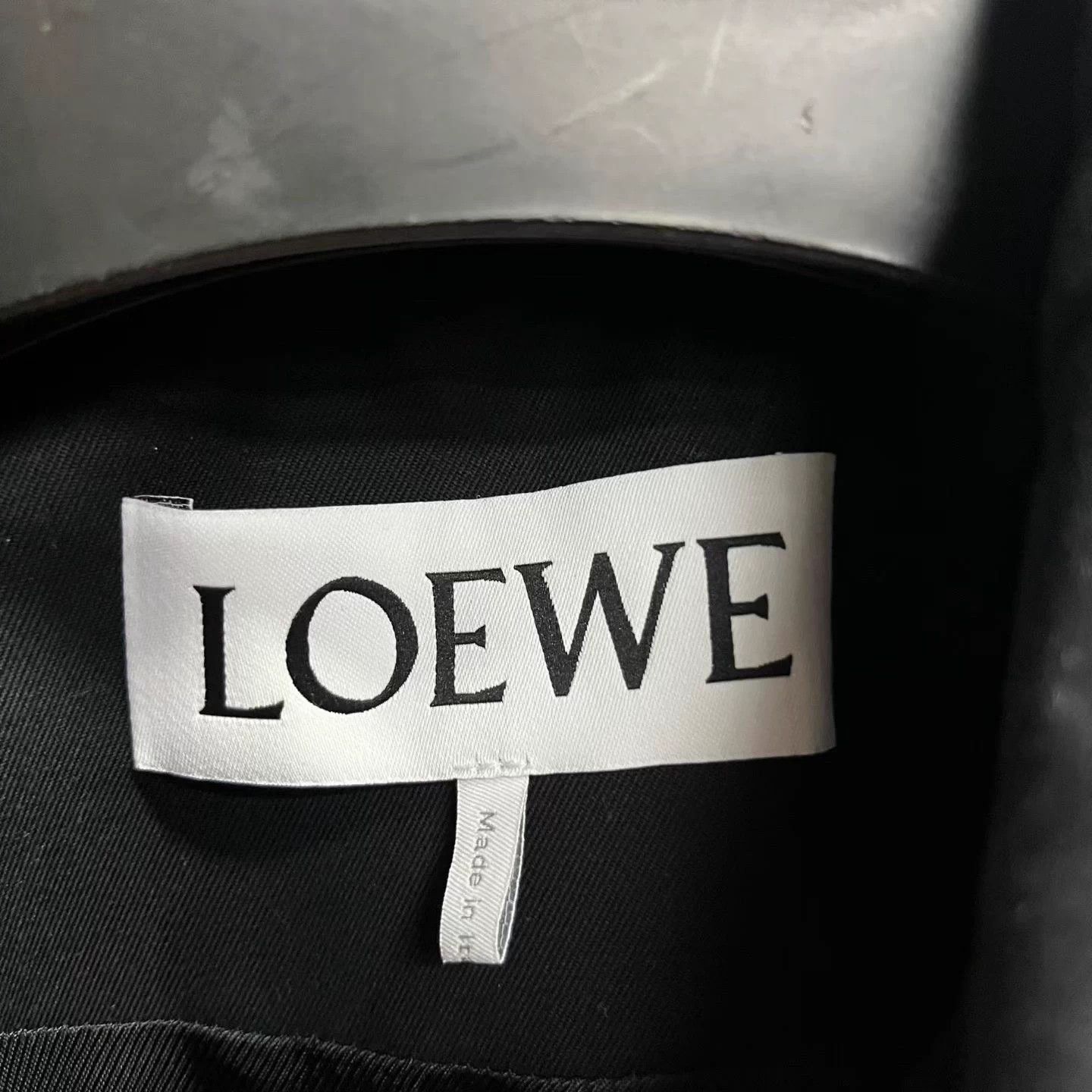 Loewe LOEWE Black Oversized Silk-Cotton Long Sleeve Jacket Size US S / EU 44-46 / 1 - 3 Thumbnail