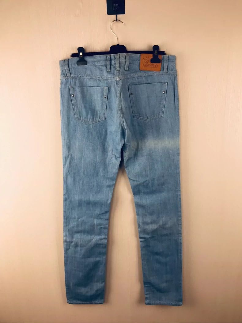 Gucci GucciLeather brand jeans 2503-Nextarrow Size US 32 / EU 48 - 2 Thumbnail