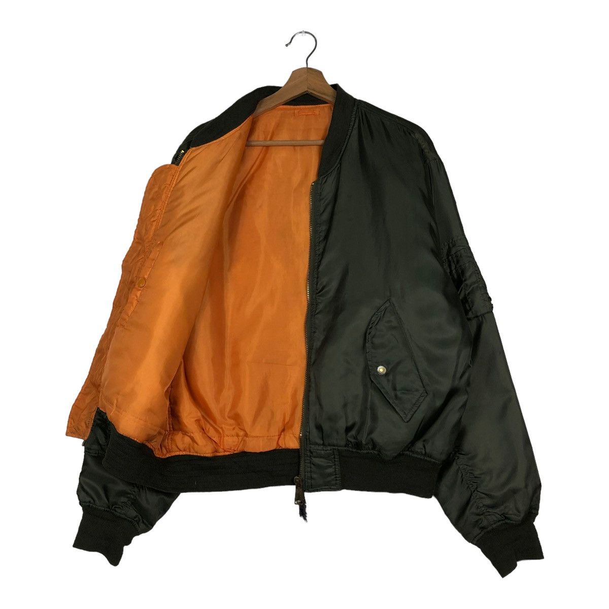 Vintage 🔥VINTAGE REVERSIBLE BOMBER JACKET MILITARY GARMENTS Size US L / EU 52-54 / 3 - 11 Thumbnail