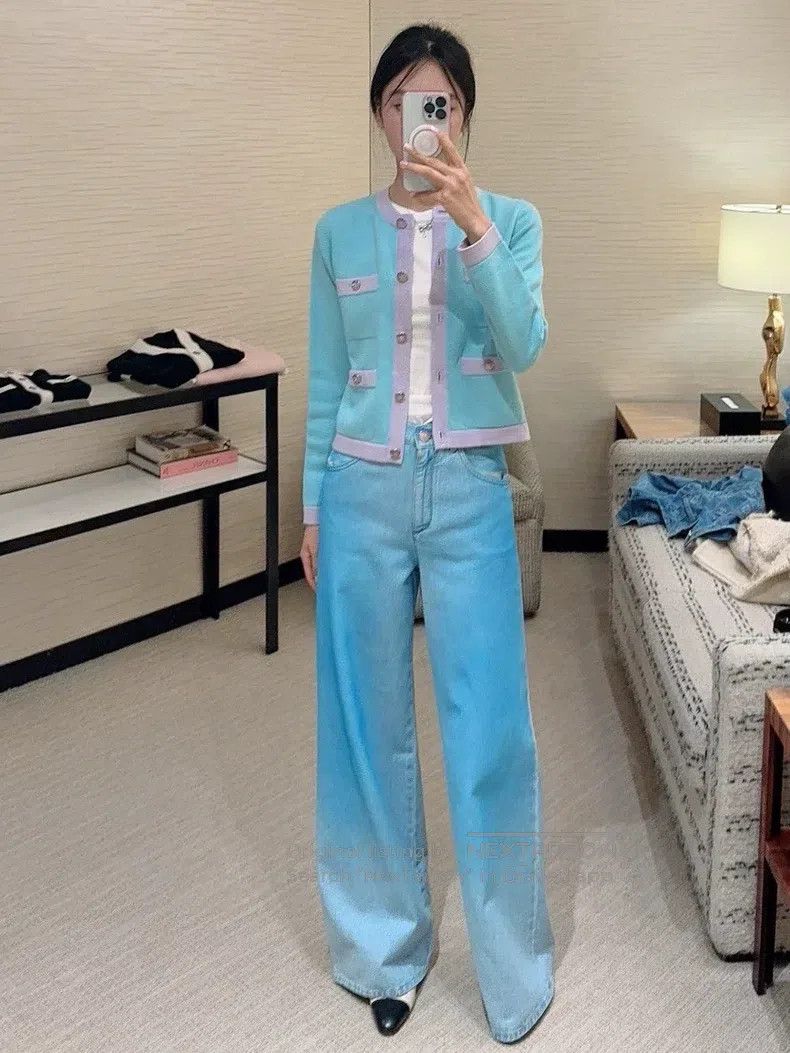 Chanel Chanel 24C early spring show lake blue four-pocket purple Size XS / US 0-2 / IT 36-38 - 2 Thumbnail