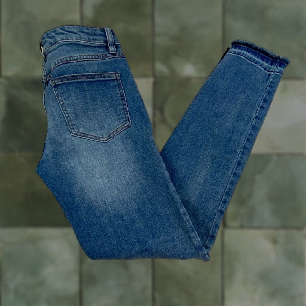 Free People Free People Skinny Blue Jeans 26 Low Rise Denim Womens Size 26" / US 2 / IT 38 - 1 Thumbnail