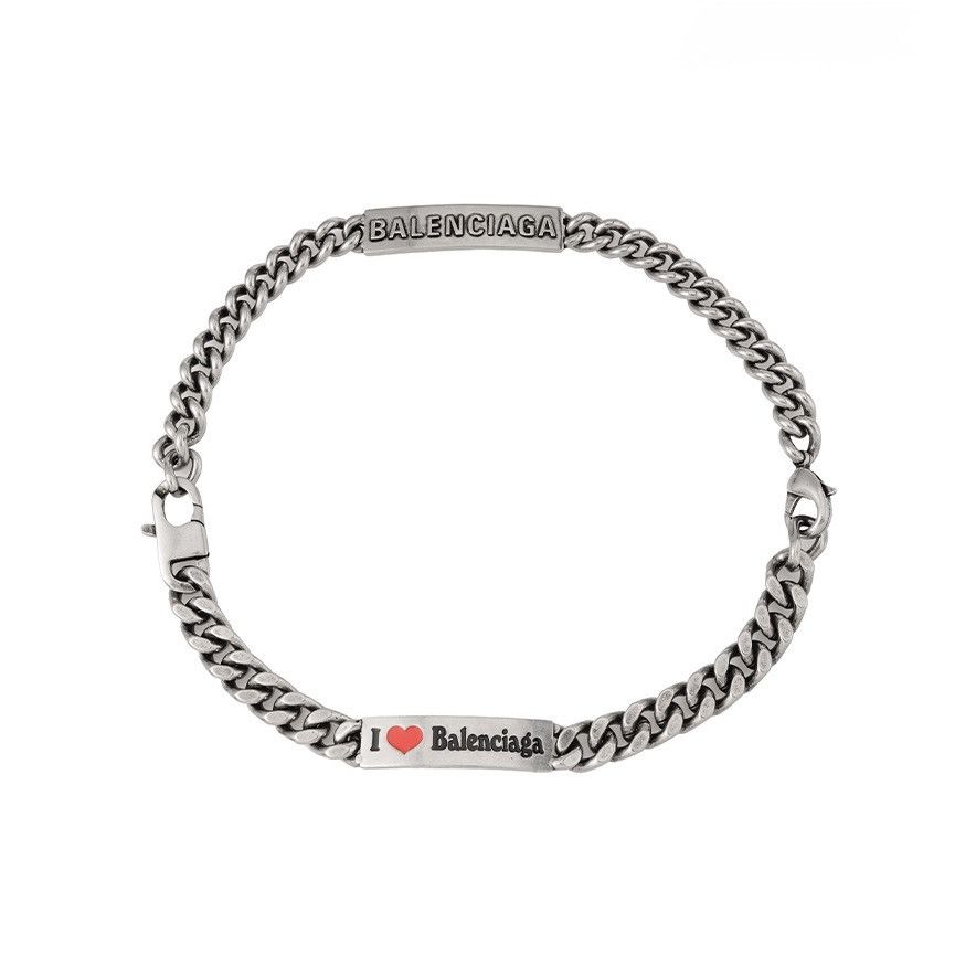 Balenciaga Balenciaga 'I Love' bracelet made of brass and enamel Size ONE SIZE - 1 Thumbnail