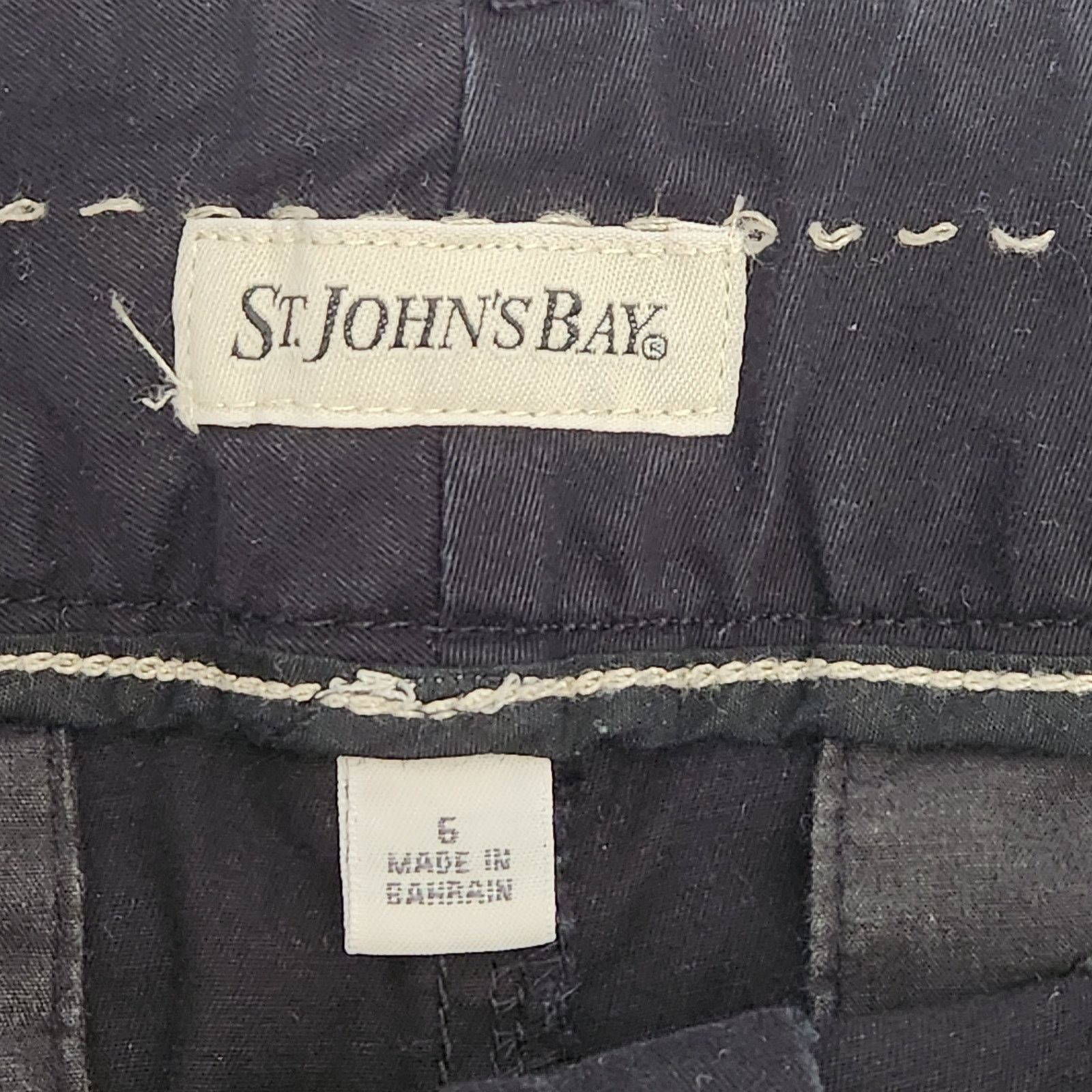 Other St Johns Bay Black Double Button Zip Closure Bermuda Short 6 Size 28" / US 6 / IT 42 - 3 Thumbnail