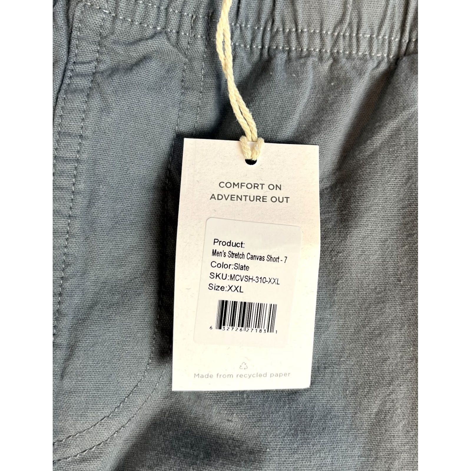 Vintage NWT Free Fly Men’s Stretch Canvas Shorts 7" Slate 2XL Casual Travel Cotton Blend 7" Inseam Mens Chino Shirt? Size US 39 - 7 Thumbnail