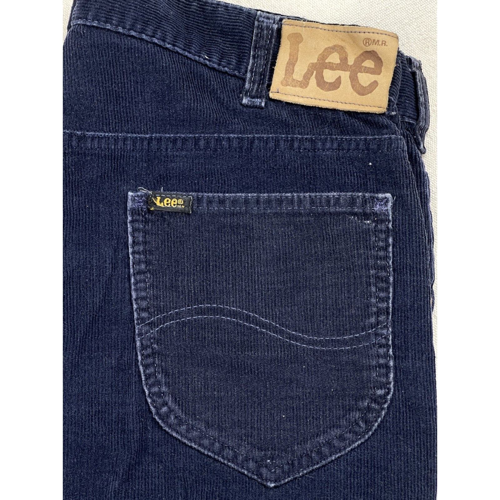 Lee VINTAGE Lee Riders Corduroy Pants 36x32 Blue Union USA Made Mens Workwear Size US 36 / EU 52 - 3 Thumbnail