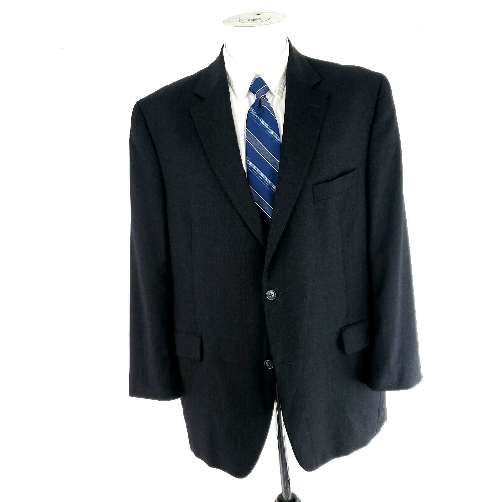 Jack Victor Jack Victor Vogue Ct Wool 2 Button 2 Piece Suit 44L Gray 42/ Size 44L - 4 Thumbnail