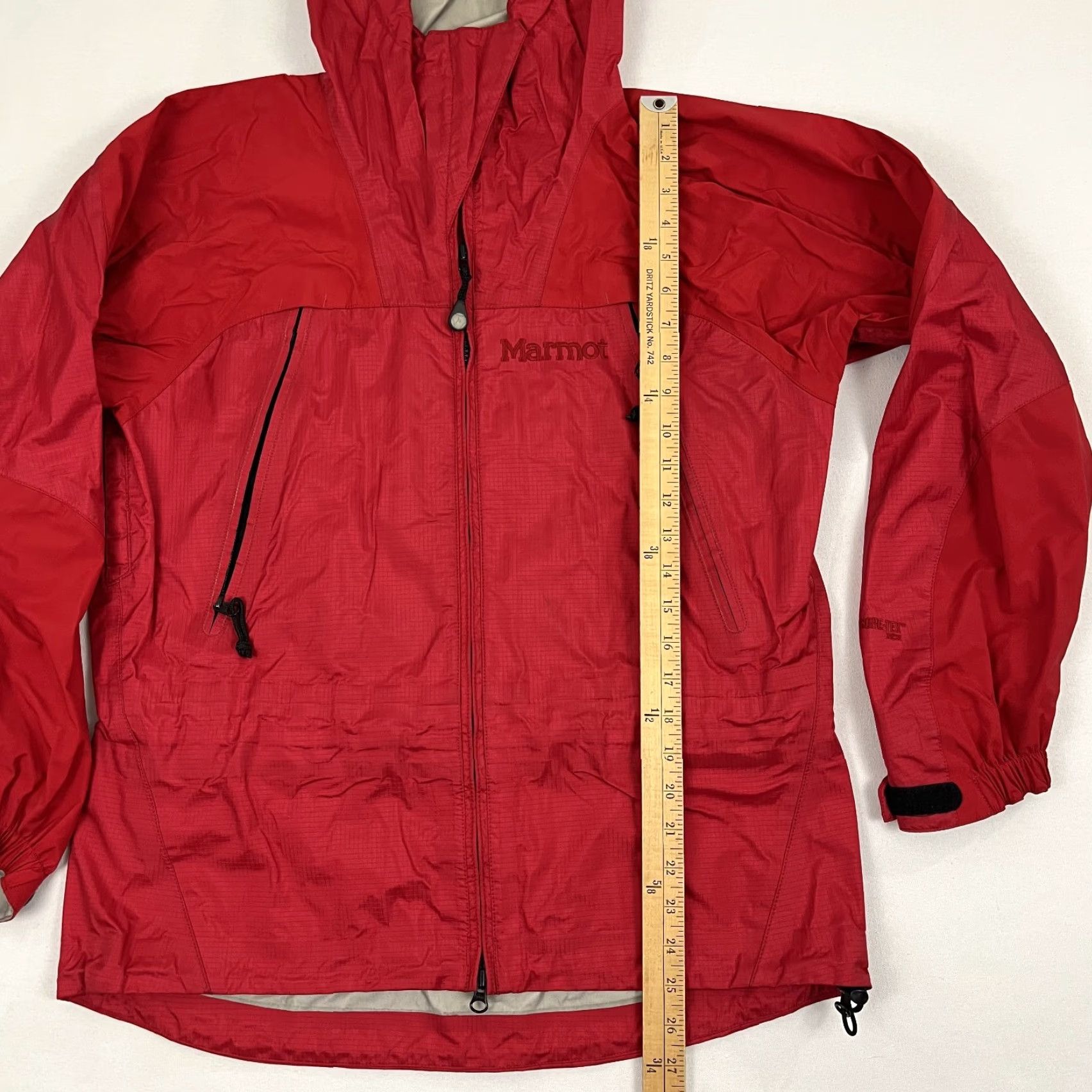 Marmot VINTAGE Marmot Gore Tex XCR Rain Jacket Womens M Red Hooded Outdoor Jacket Size M / US 6-8 / IT 42-44 - 5 Thumbnail