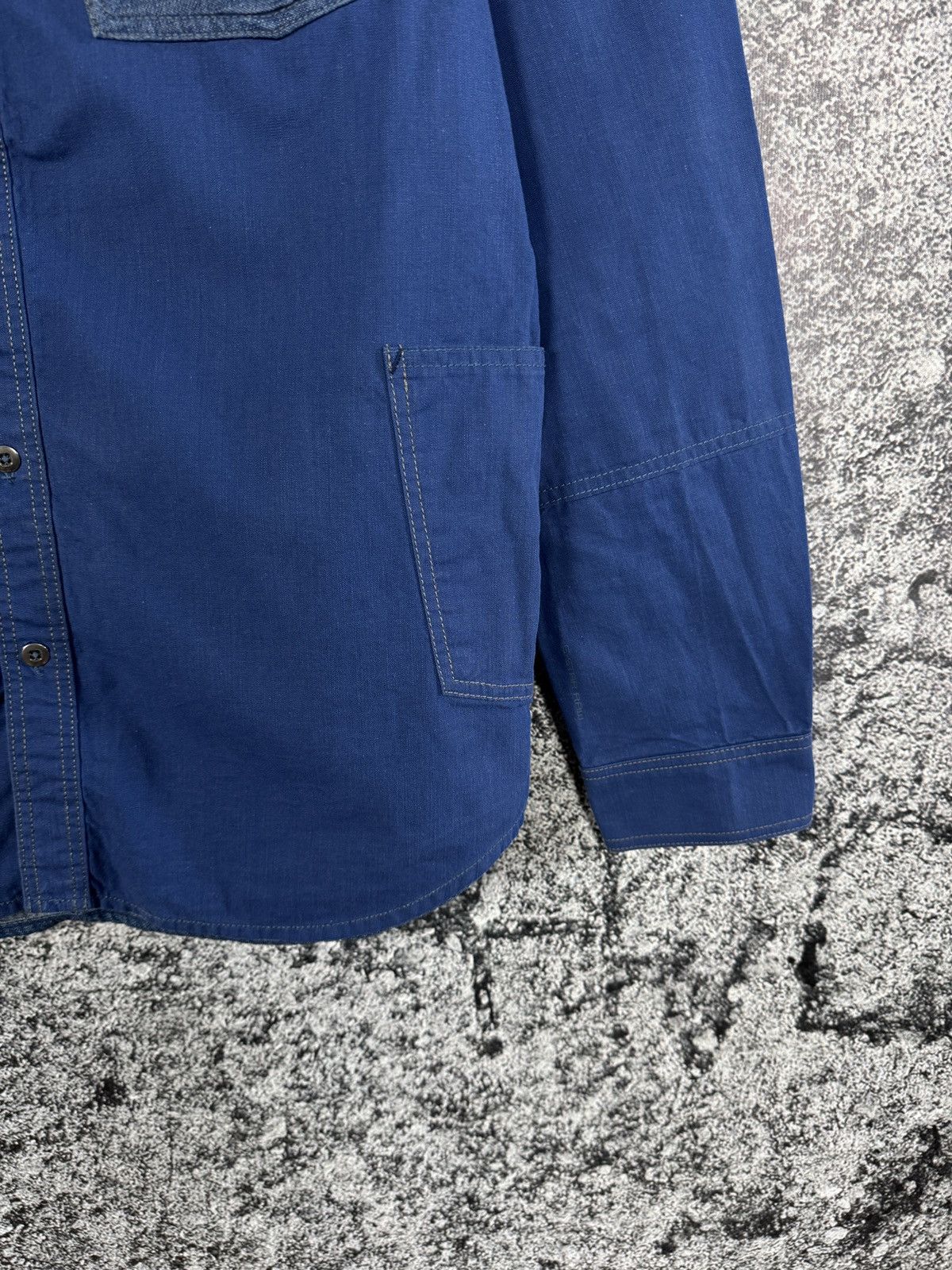 G-Star G-Star Raw Faeroes Work Mix Denim Shirt Button Up Size L Size US L / EU 52-54 / 3 - 5 Thumbnail