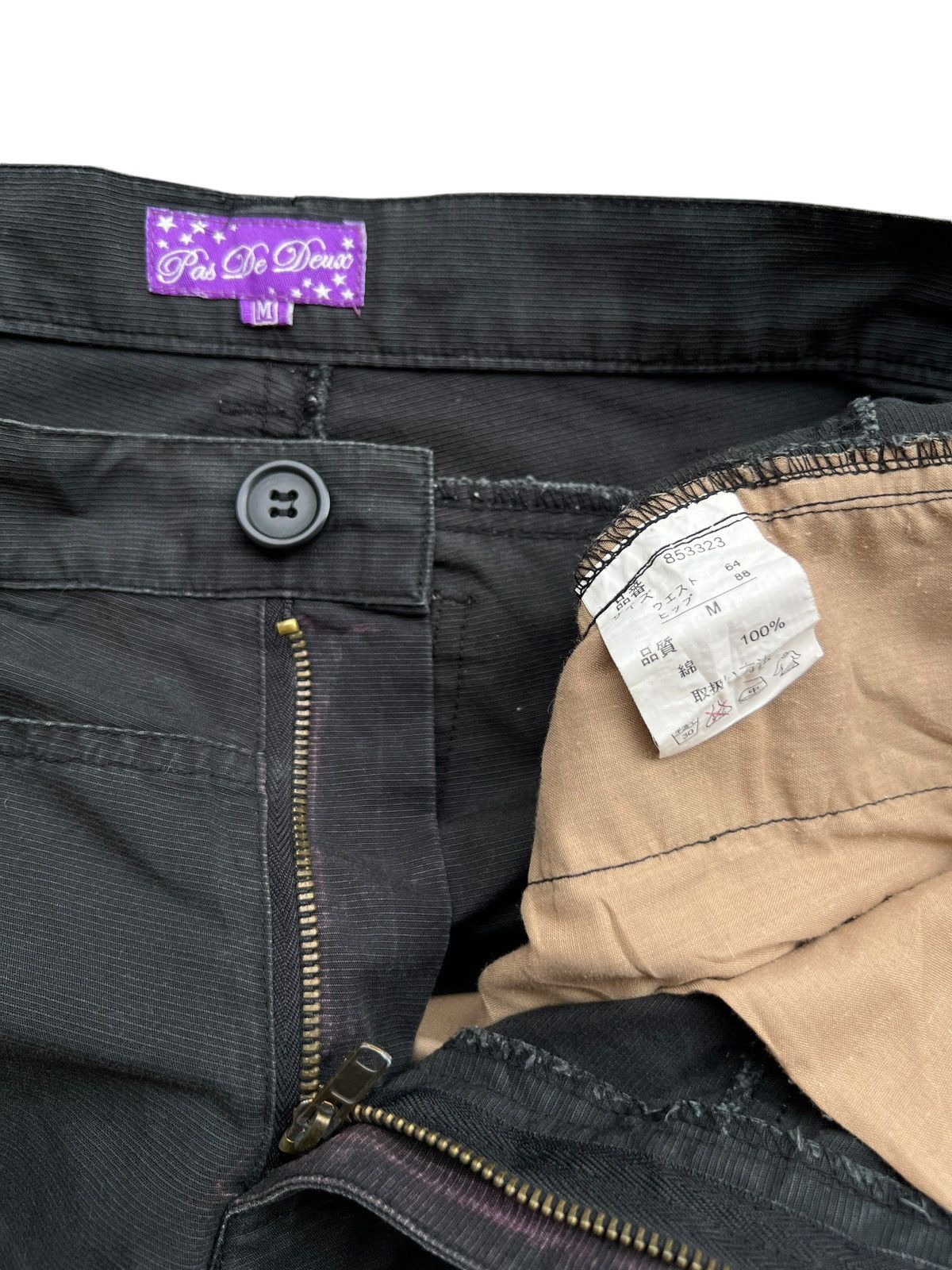 Japanese Brand Pas De Japanese Brand Multipocket Cargo Flare Pants 29x30 .5 Size US 29 - 7 Thumbnail