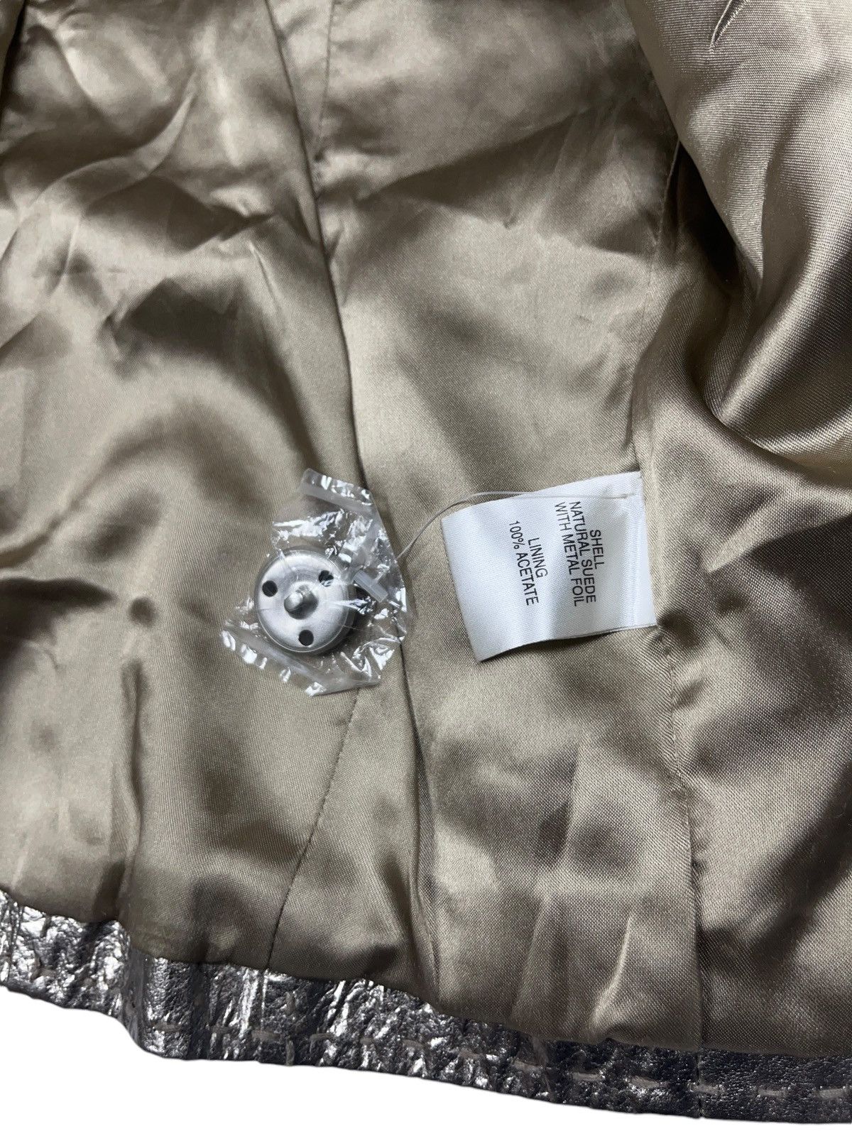 Vintage Vintage Benedikte Utzon Suede Jacket with Metal Foil Size M / US 6-8 / IT 42-44 - 11 Thumbnail