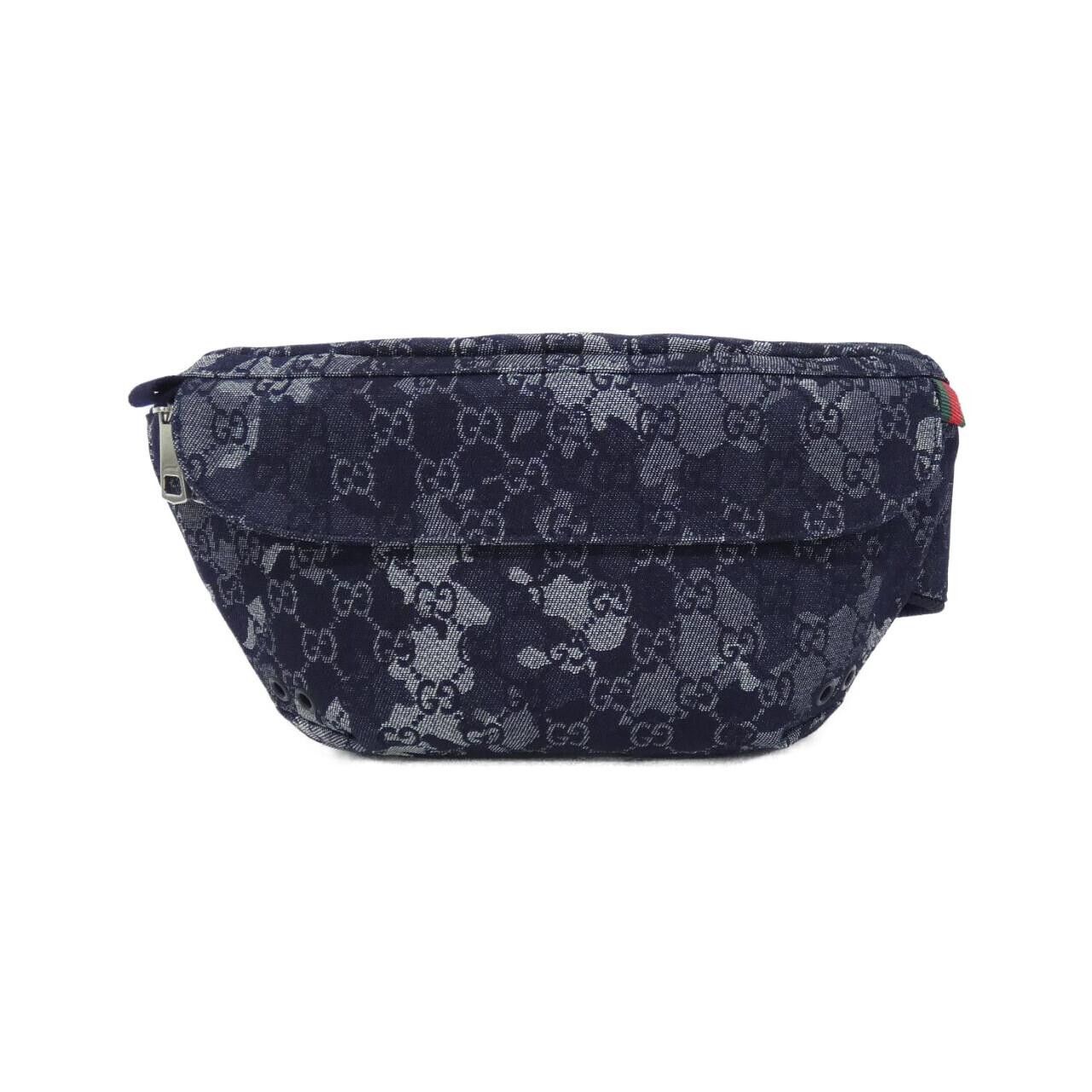 Gucci Gucci Gucci GG Denim Waist Bag Textile Belt Bag 851706 DUTY FREE for USA Size ONE SIZE - 1 Thumbnail