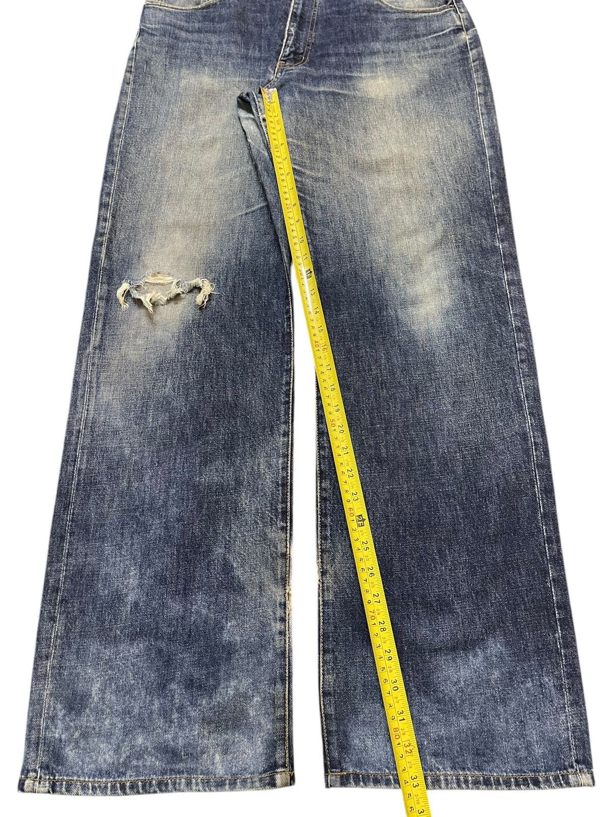 Hanes Vintage 90s Hanes Faded Wash Distressed Style Baggy Jeans Size US 35 - 14 Thumbnail