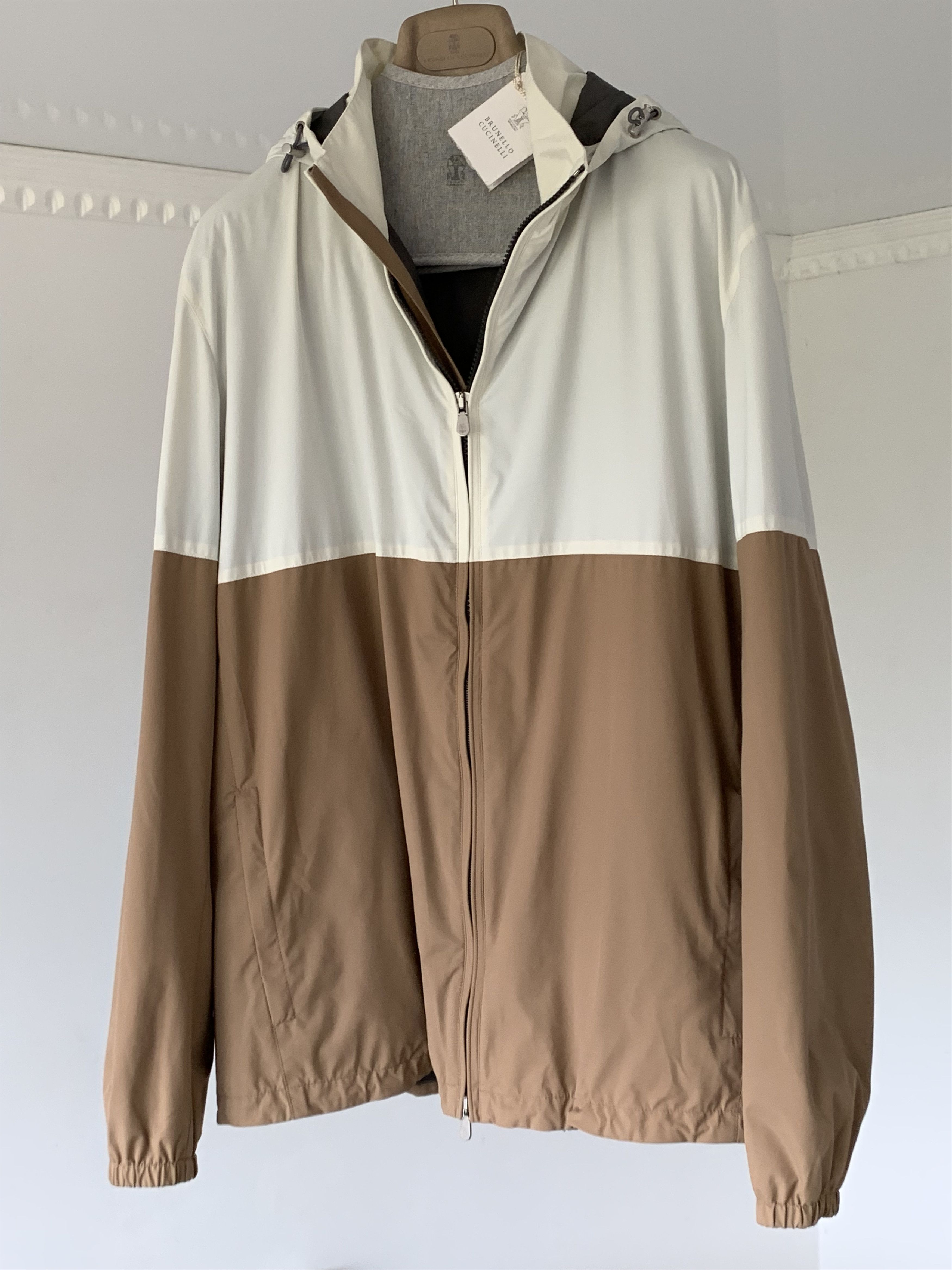BNWT Brunello Cucinelli light jacket hooded windbreaker