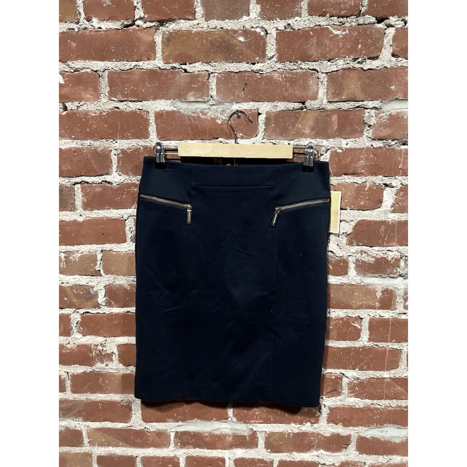 Michael Kors Michael Kors Womens Skirt Blue NWT Pull On A-line Size 8 Size 30" / US 8 / IT 44 - 2 Thumbnail