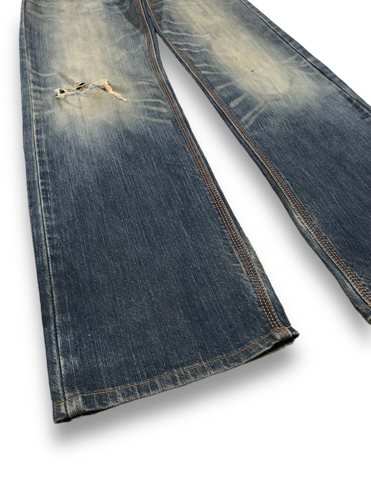 Edwin Vintage Edwin XV Mud Wash Distressed Grunge Jeans Size US 31 - 9 Thumbnail