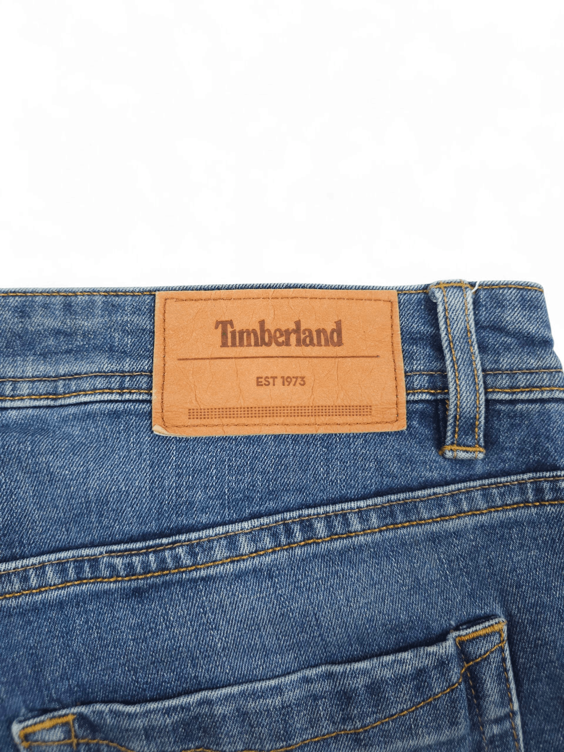Timberland 💎 Timberland 36/32 Slim Washed Blue Denim Jeans Size US 36 / EU 52 - 6 Thumbnail