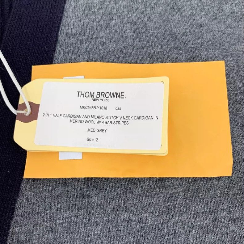 Thom Browne Thom Browne size2 Single panel long sleeve knit cardigan Size US M / EU 48-50 / 2 - 6 Thumbnail