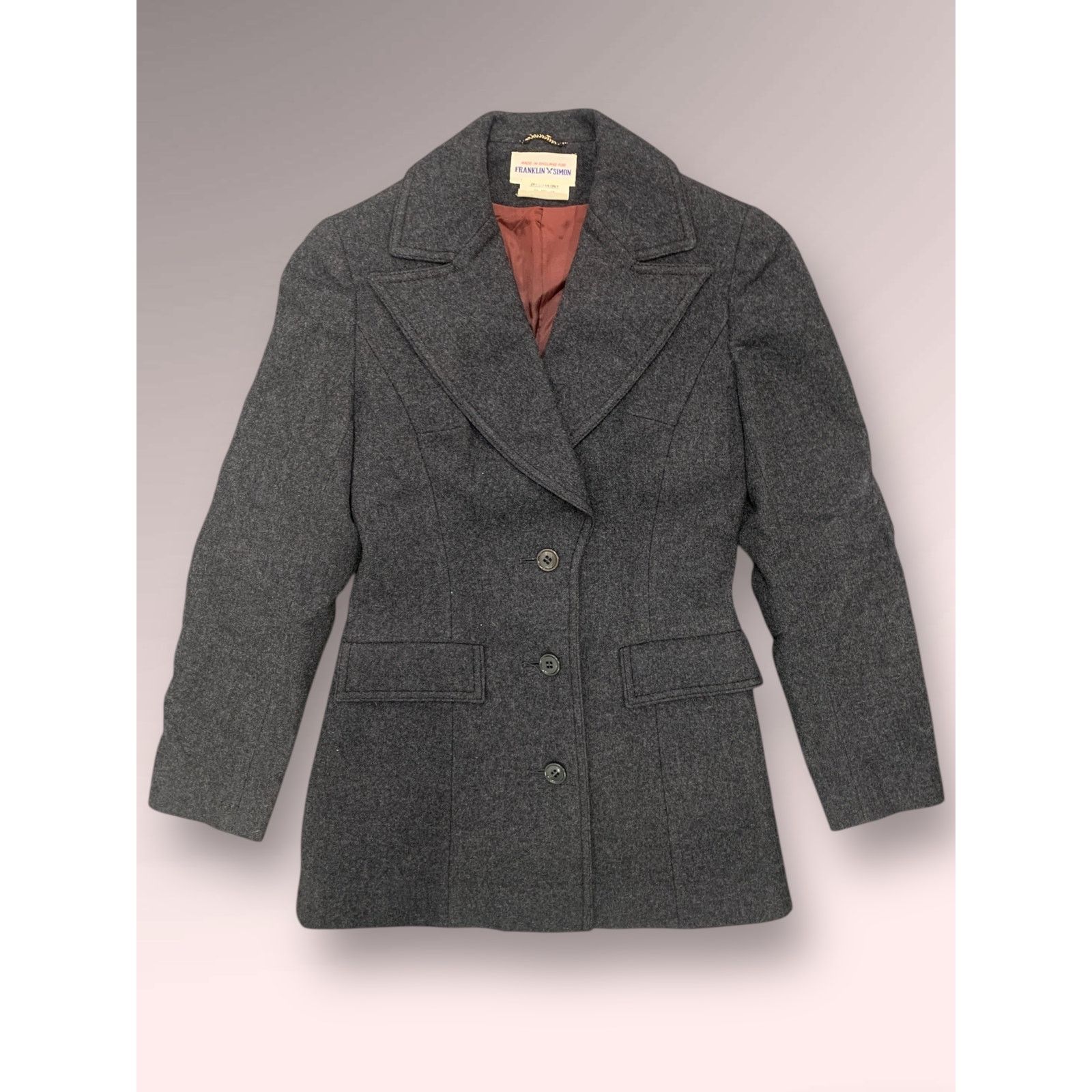 Vintage Vintage Mid Century 1960s Franklin Simon Wool Blazer Jacket Size M / US 6-8 / IT 42-44 - 1 Thumbnail