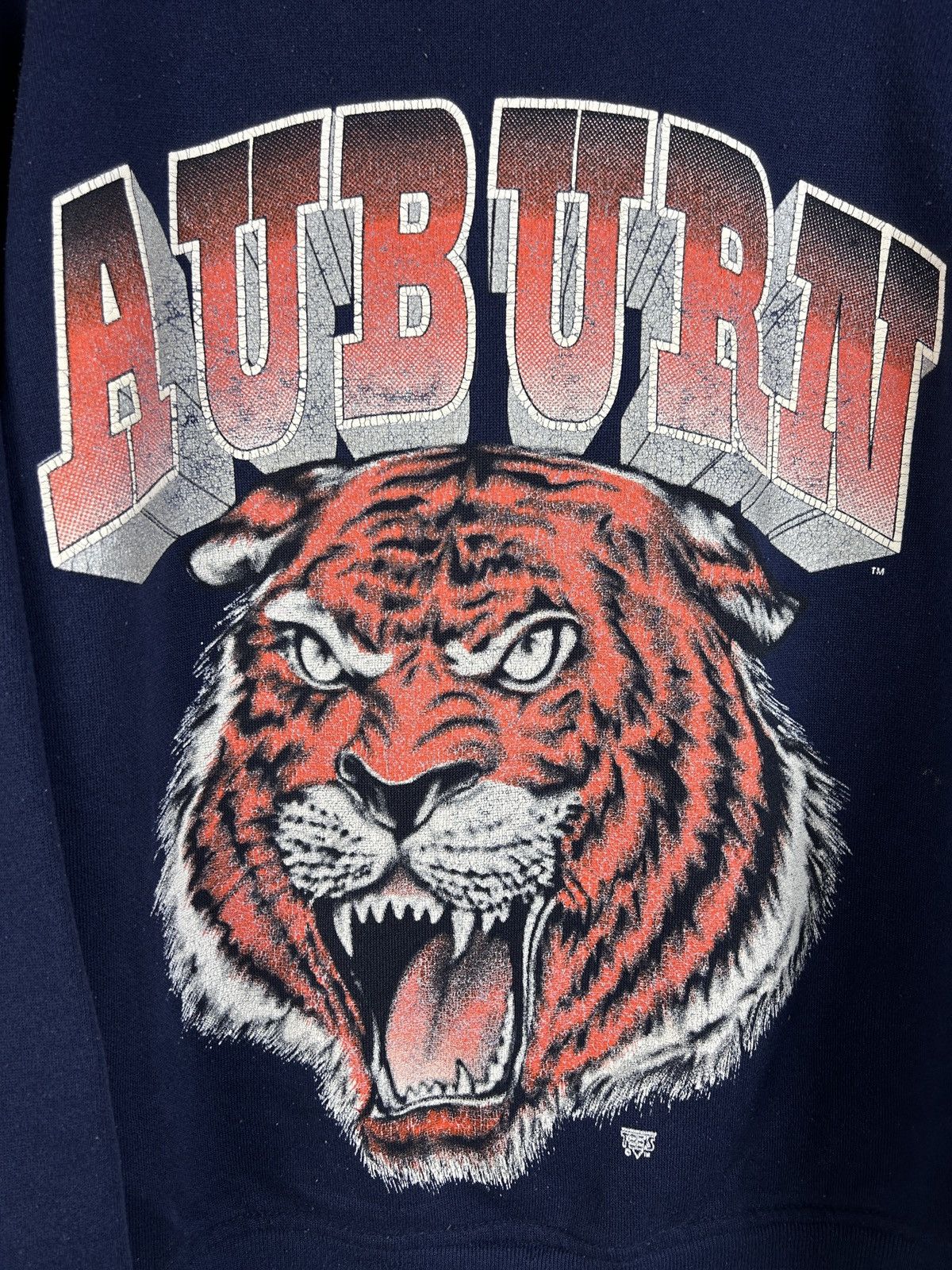 Vintage 90s Vintage Auburn College University Graphic Sweatshirt Size US M / EU 48-50 / 2 - 2 Thumbnail