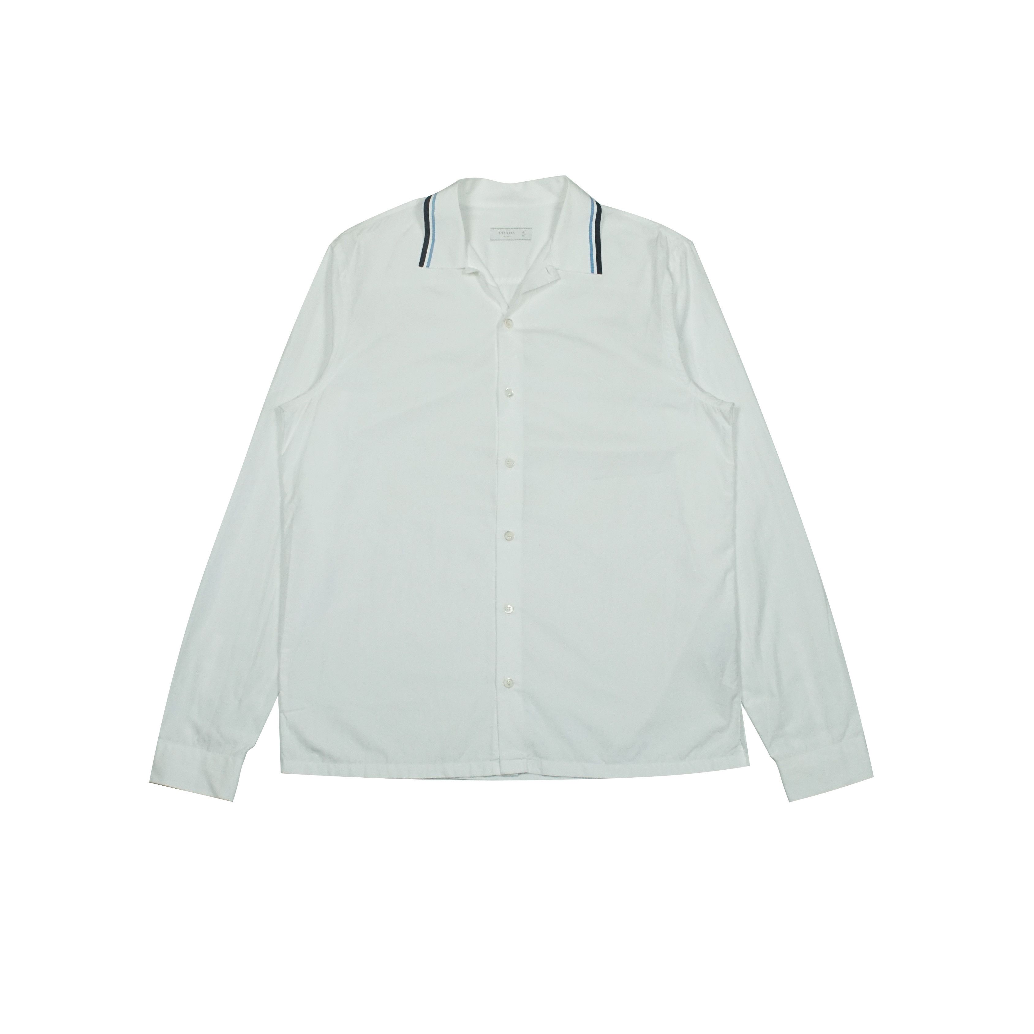 Prada *NoTariff Prada Striped Collar Shirt Size US M / EU 48-50 / 2 - 1 Thumbnail
