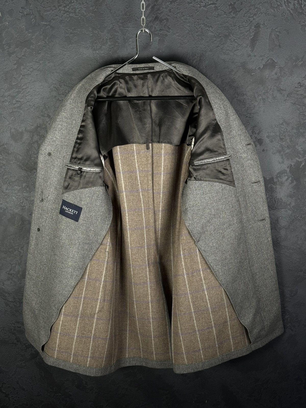 Hackett Men’s Hackett London Gray Wool Coat Size 54 Size US L / EU 52-54 / 3 - 16 Thumbnail