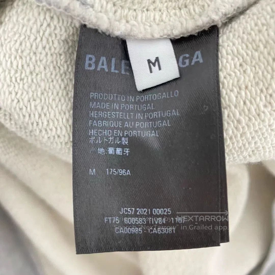 Balenciaga Balenciaga popular gray front and back letter logo hoodie. Size US M / EU 48-50 / 2 - 4 Thumbnail