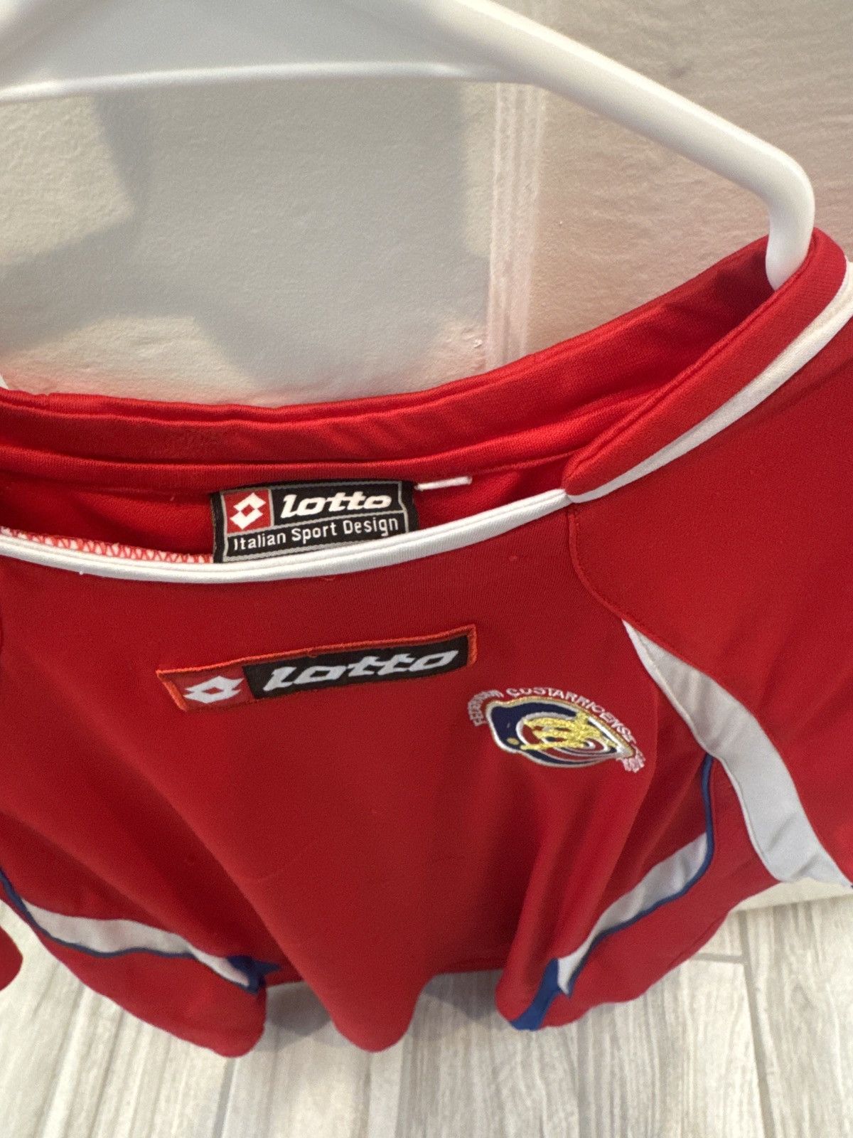 Lotto Sport Costa Rica soccer jersey Size US S / EU 44-46 / 1 - 2 Thumbnail