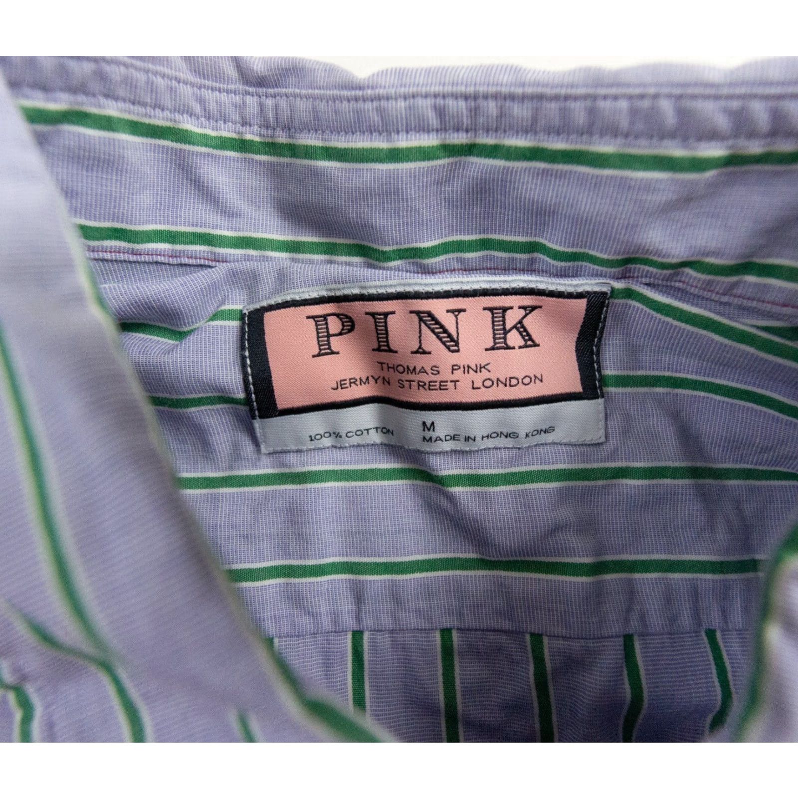 Pinko Thomas Pink Button-Up Shirt Mens Medium Blue Striped Long Sleeve Collared Preppy Size US M / EU 48-50 / 2 - 6 Thumbnail