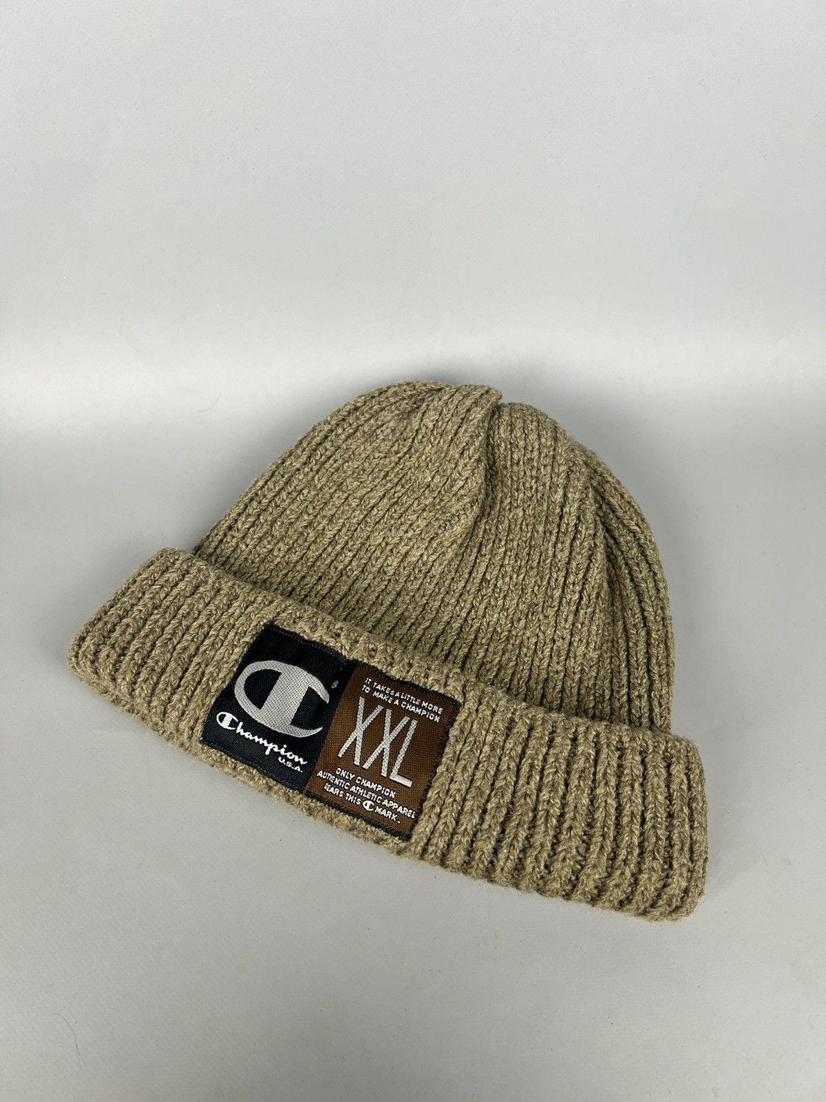 Champion Vintage Champion big logo beanie hat Size ONE SIZE - 1 Thumbnail