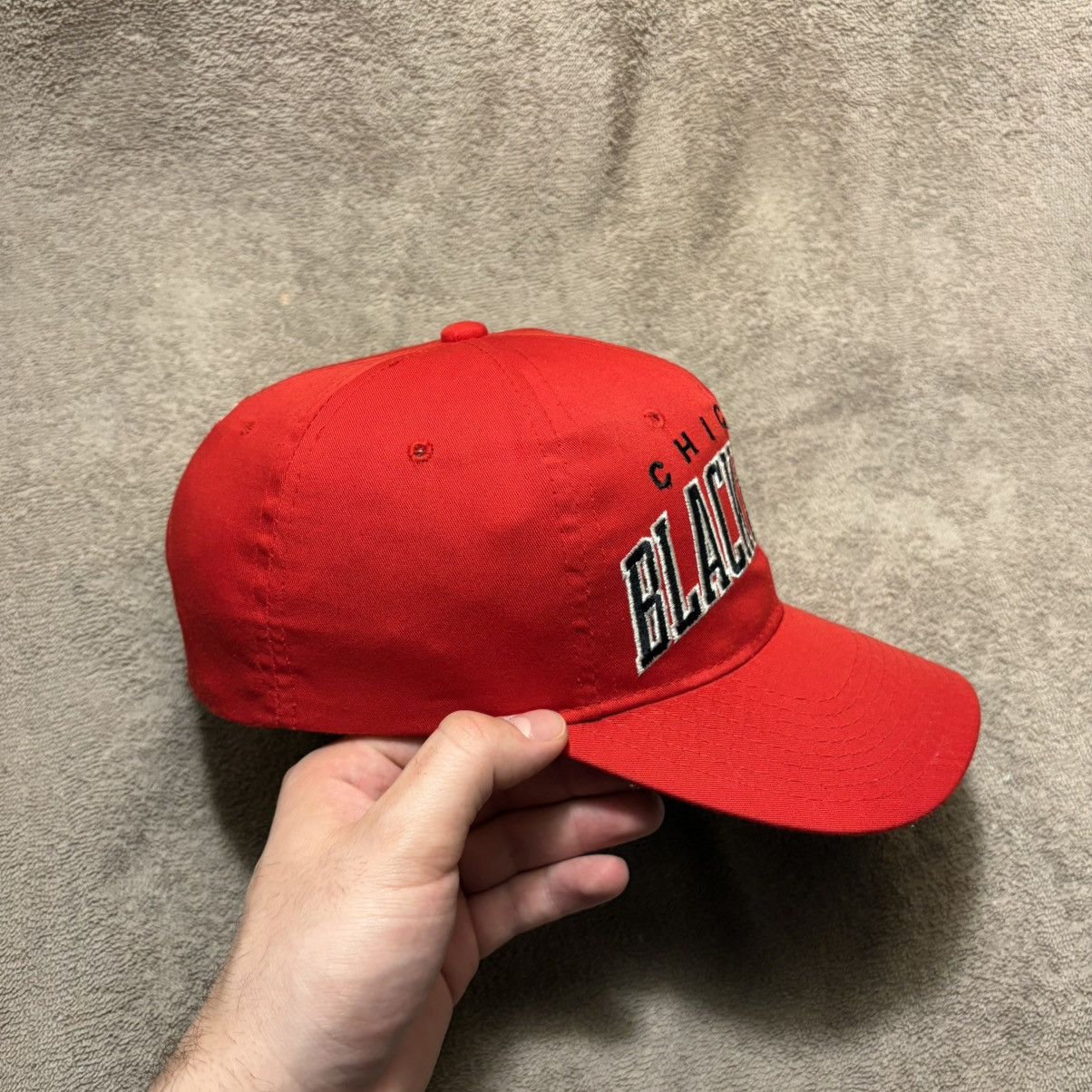 Starter Vintage 90s Chicago Blackhawks Starter Snapback Hat NHL Red Size ONE SIZE - 7 Thumbnail