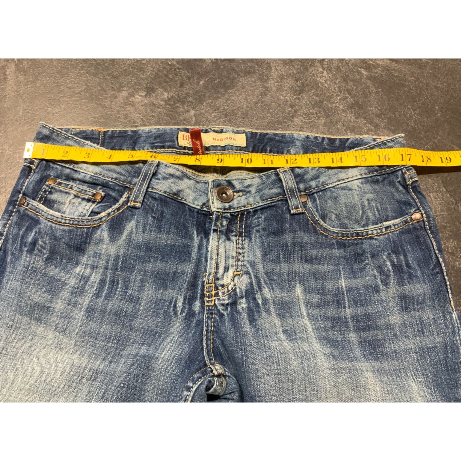 BKE VINTAGE BKE Buckle Jeans Madison Bootcut Denim Stretch Women's 34x32.5 Blue Size 24" / US 00 / IT 34 - 5 Thumbnail