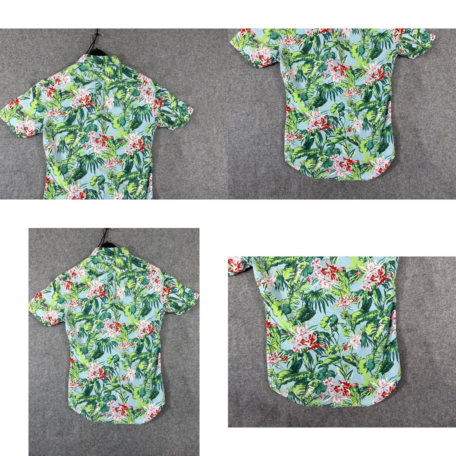 Polo Ralph Lauren Ralph Lauren Hawaiian Shirt Mens S Blue Green Tropical Slim Fit Button Down Short Sleeve Size US S / EU 44-46 / 1 - 8 Thumbnail